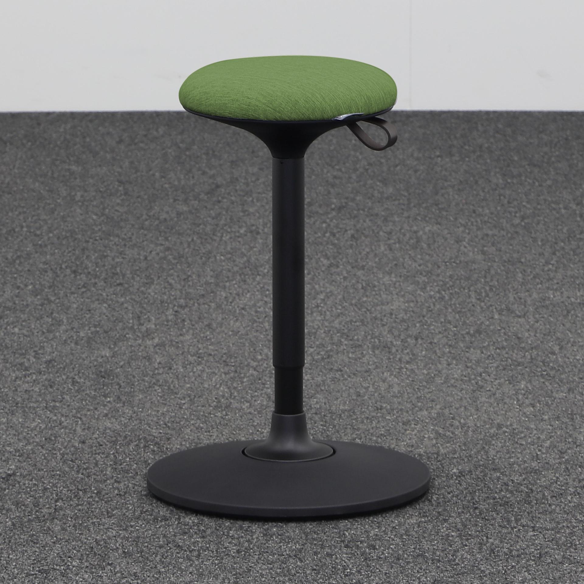 Tabouret de bureau Narbutas Wobby Vert, Assise dynamique - optimale pour une assise saine