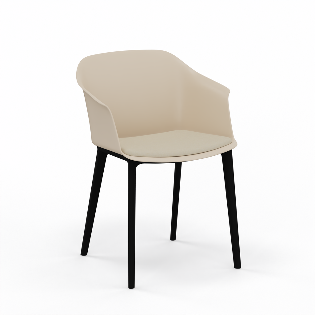 Bistrostühle Nowy Styl Inta Frame mit Sitzkissen (Neu, Beige)