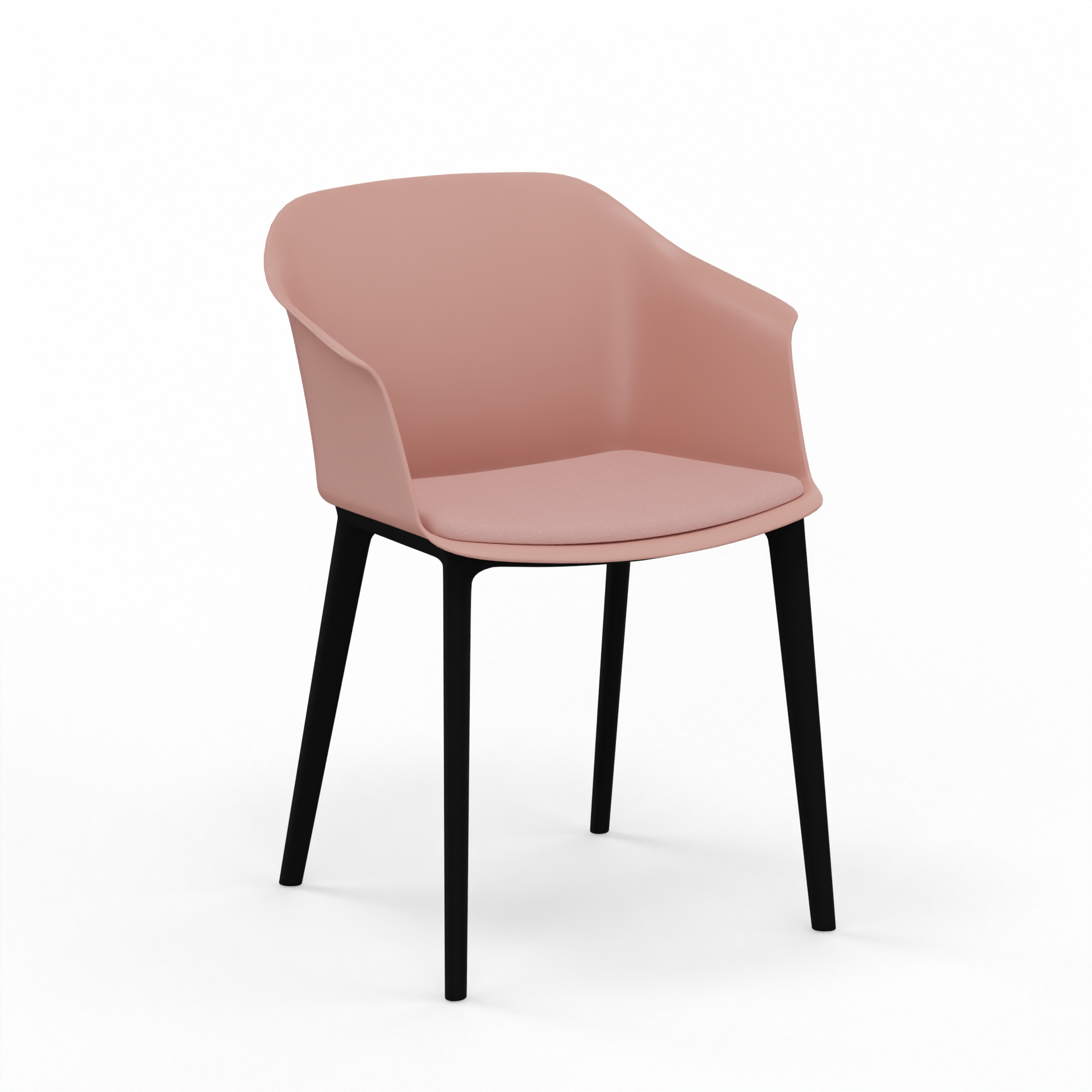 Image of Bistrostühle Nowy Styl Inta Frame mit Sitzkissen Rosa, Neu - Perfekt für komfortables Sitzen