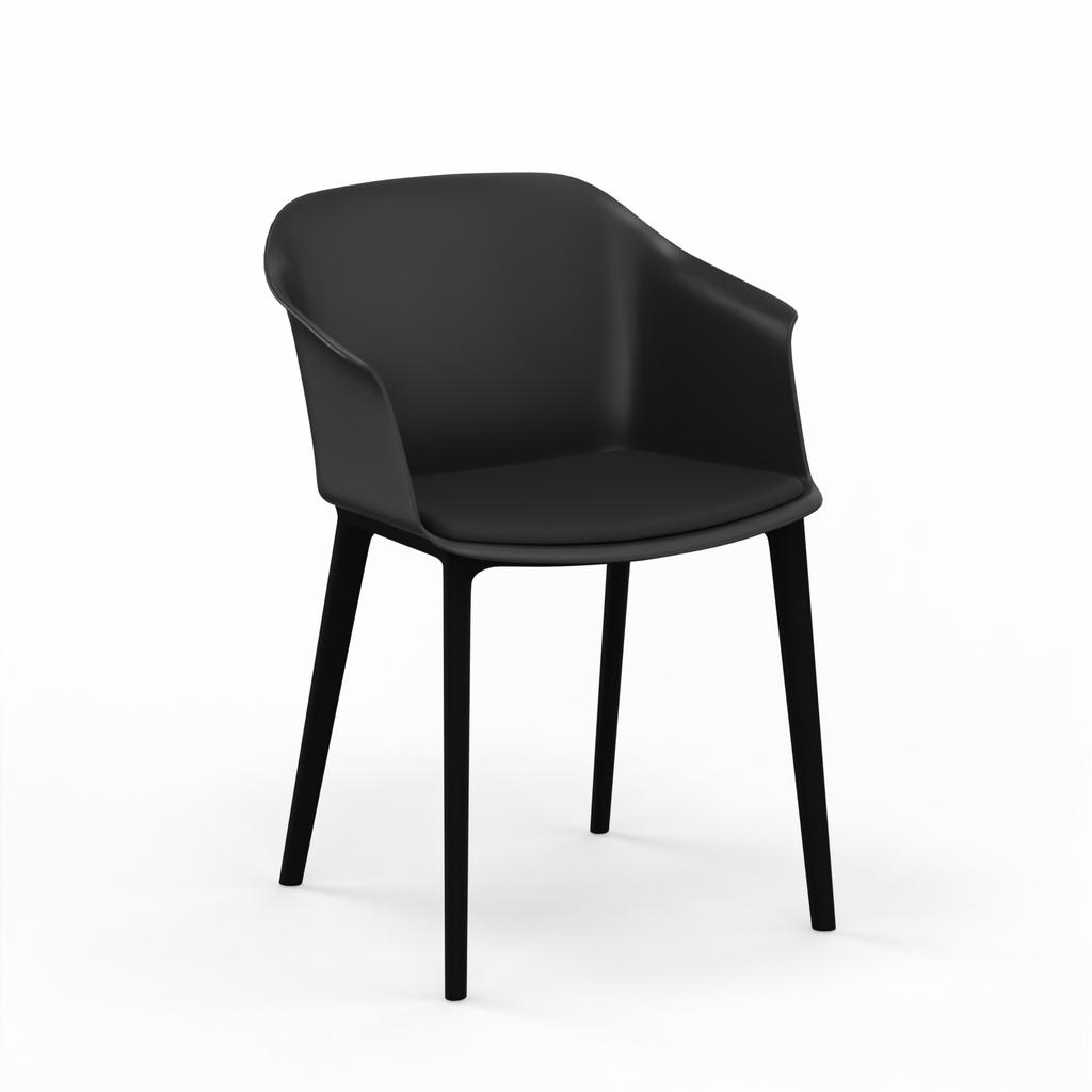 Bistrostühle Nowy Styl Inta Frame mit Sitzkissen (Neu, Schwarz)
