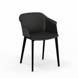 Bistrostühle Nowy Styl Inta Frame mit Sitzkissen (Neu, Schwarz)