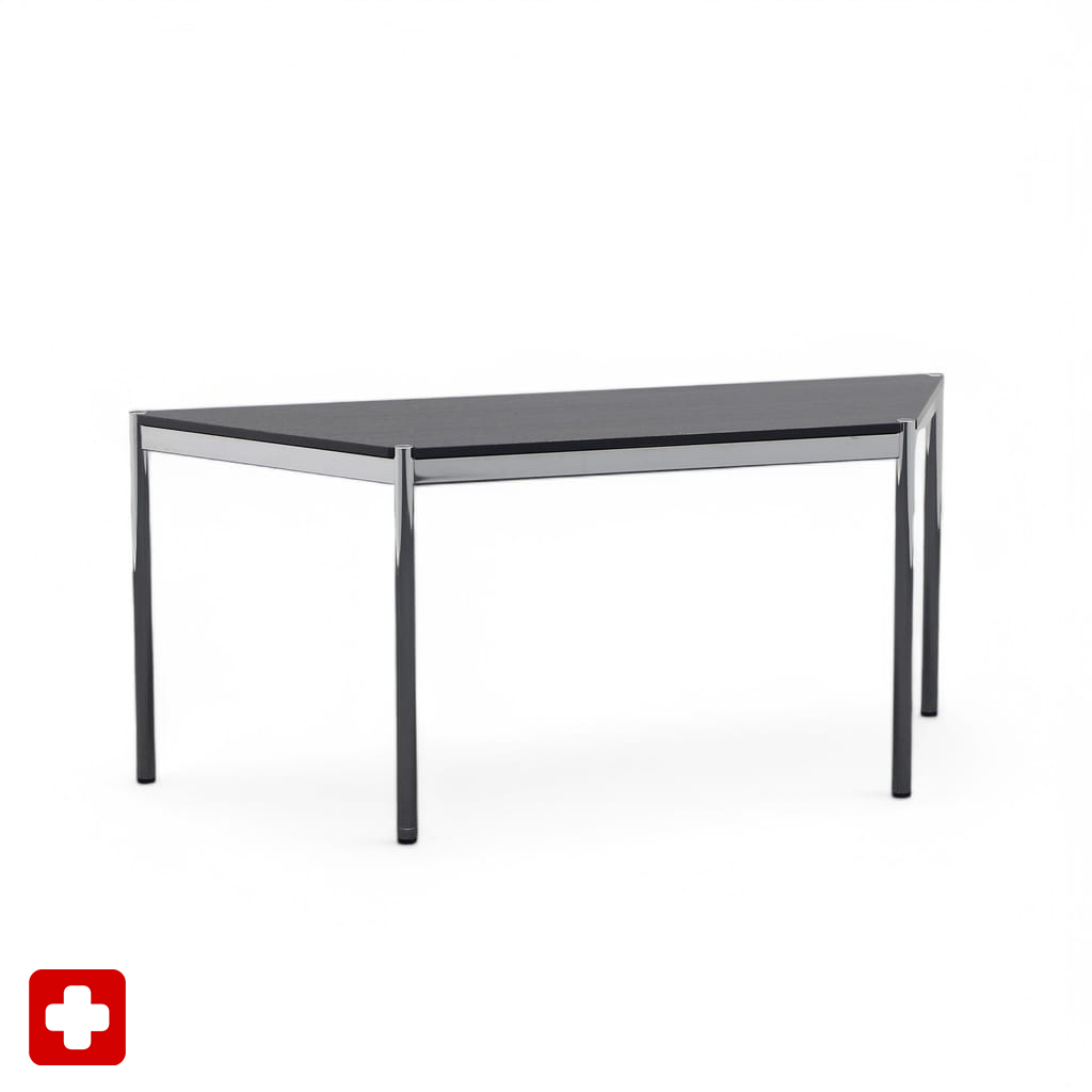 Beistelltisch USM Haller (Schwarz, Normal gebraucht, 175x65)
