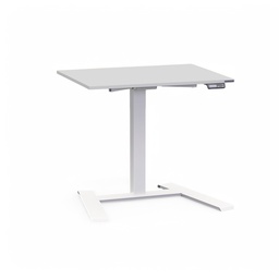 Elektrisch höhenverstellbarer kleiner Schreibtisch Tradingzone Compact Flex (Lichtgrau, Neu, Weiss)
