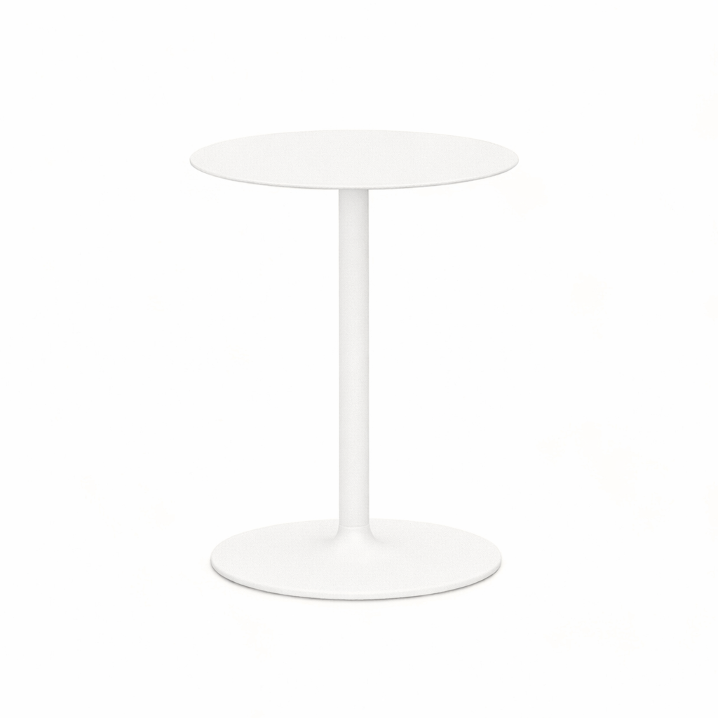 Image of Couchtisch Tradingzone Stilo 40x40 cm, Weiss, Rund, Neu - Perfekt für Sofa und Lounge
