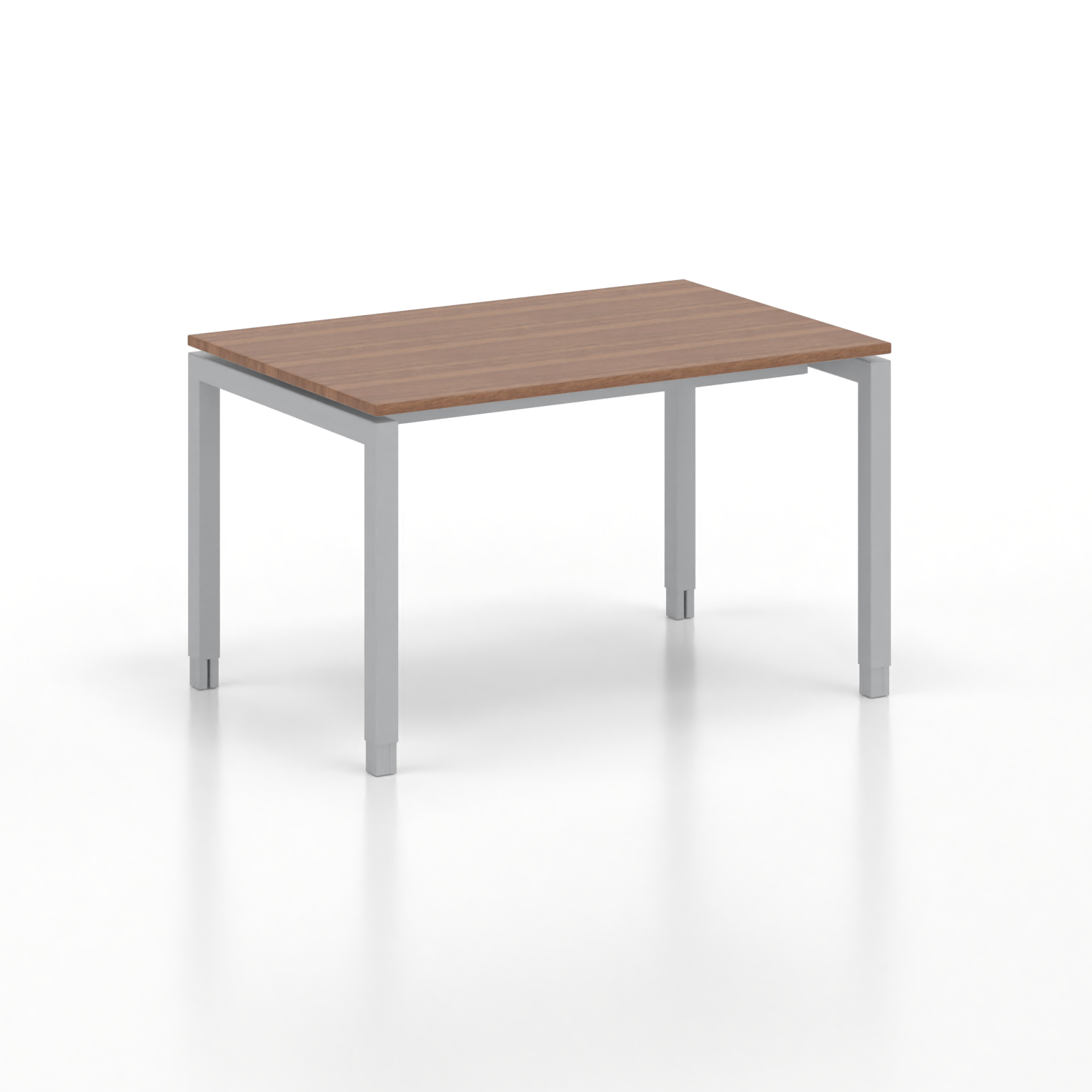 Image of Ergonomischer Schreibtisch Tradingzone GO Swiss 120x80 cm, Nussbaum/Silbergrau, Neu, Tisch - ideal fürs Homeoffice oder Büro