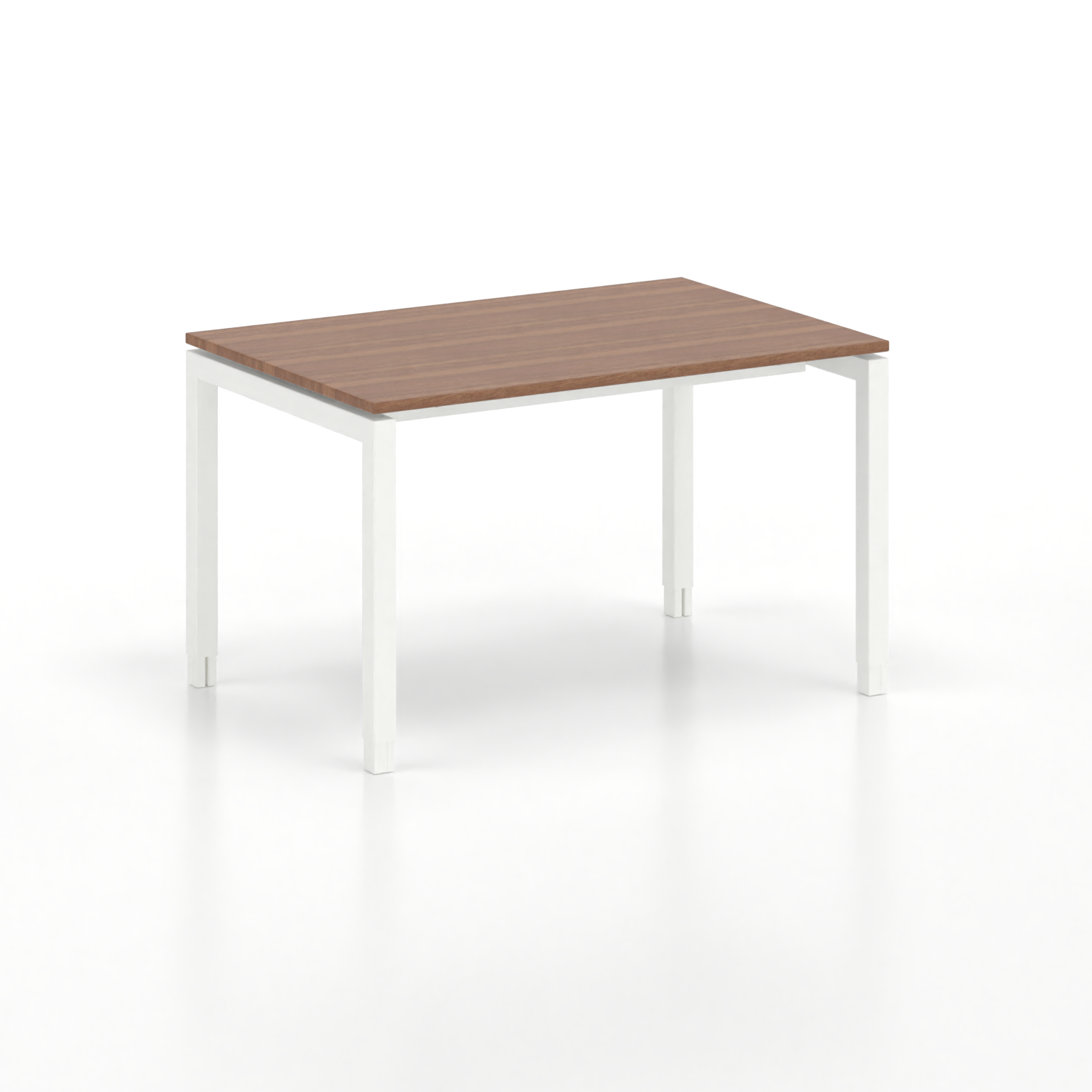 Image of Ergonomischer Schreibtisch Tradingzone GO Swiss 120x80 cm, Nussbaum/Weiss, Neu, Tisch - ideal fürs Homeoffice oder Büro