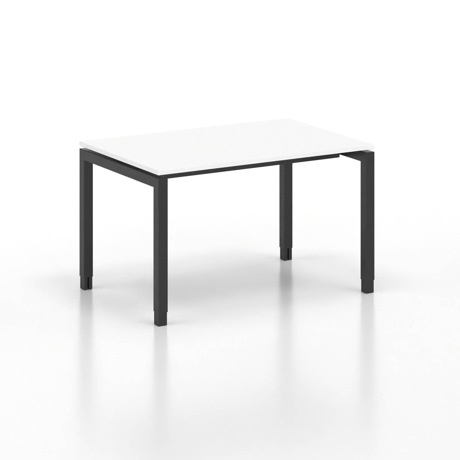 Image of Ergonomischer Schreibtisch Tradingzone GO Swiss 120x80 cm, Weiss/Schwarz, Neu, Tisch - ideal fürs Homeoffice oder Büro