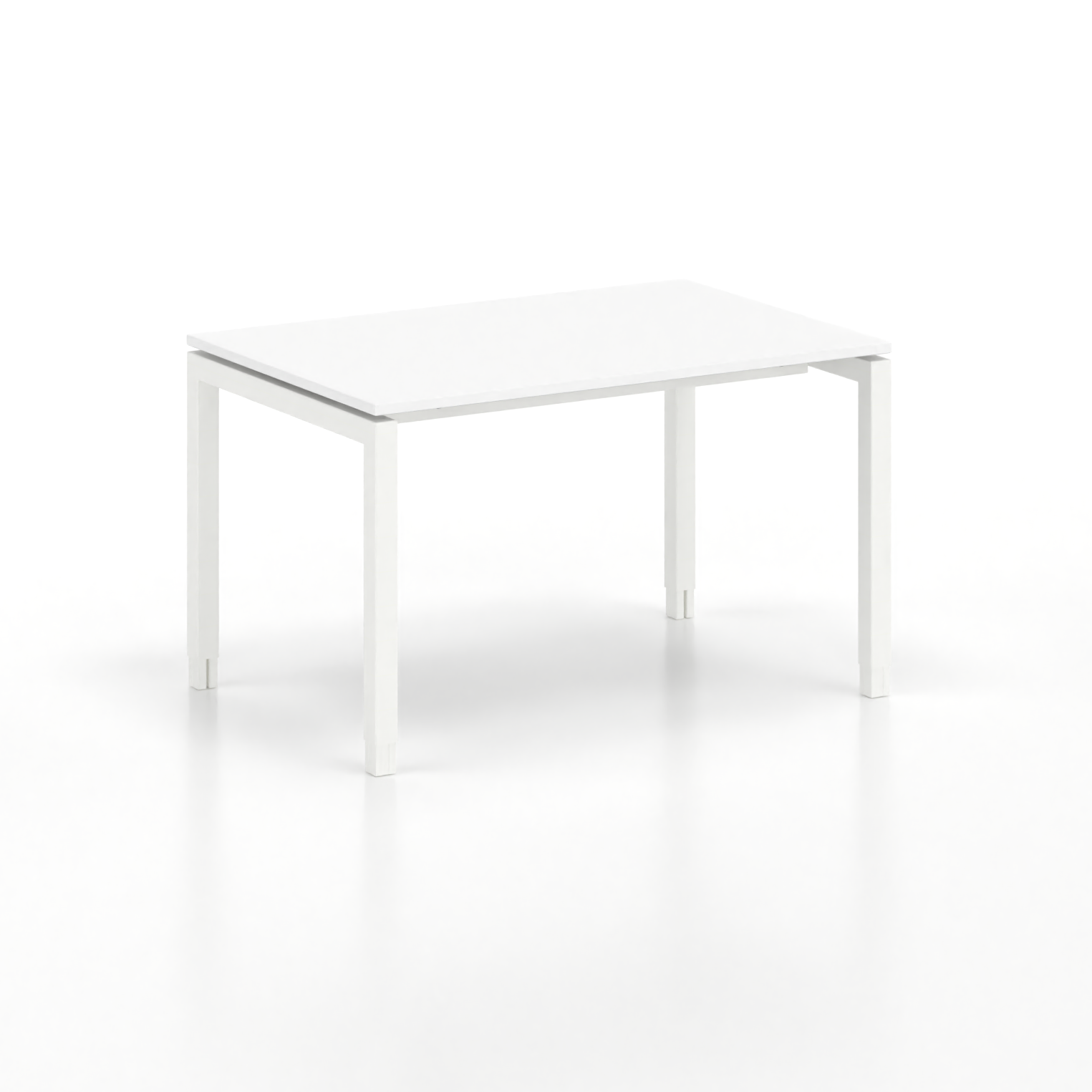 Image of Ergonomischer Schreibtisch Tradingzone GO Swiss 120x80 cm, Weiss/Weiss, Neu, Tisch - ideal fürs Homeoffice oder Büro