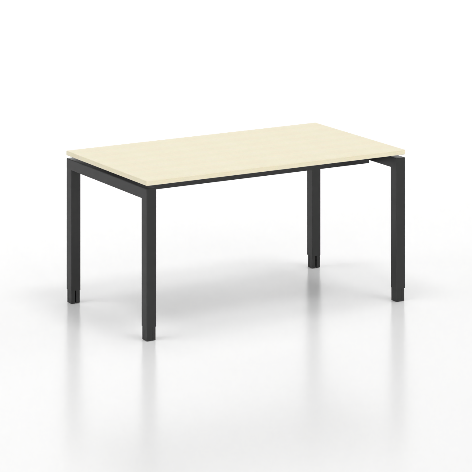 Image of Ergonomischer Schreibtisch Tradingzone GO Swiss 140x80 cm, Ahorn/Schwarz, Neu, Tisch - ideal fürs Homeoffice oder Büro