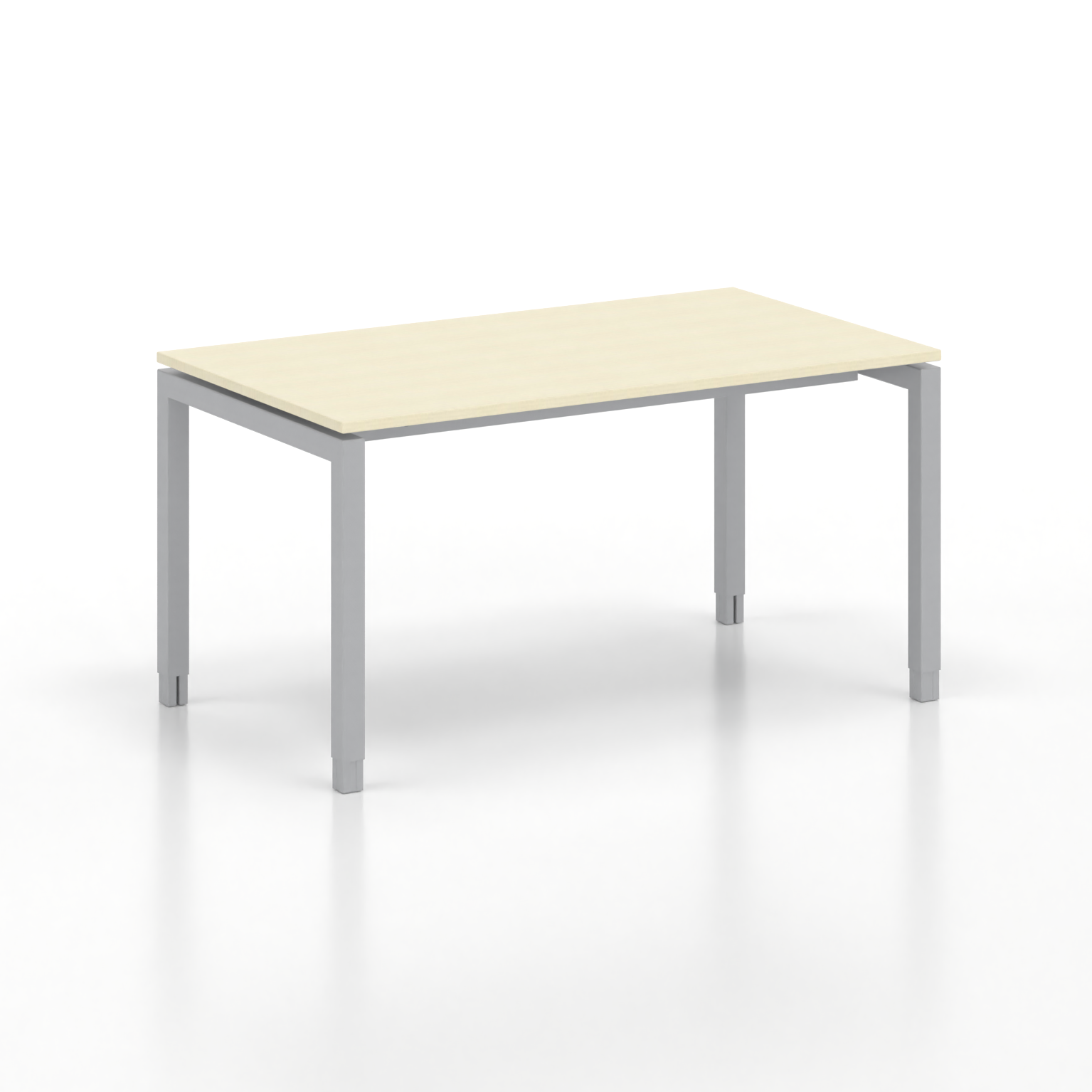 Image of Ergonomischer Schreibtisch Tradingzone GO Swiss 140x80 cm, Ahorn/Silbergrau, Neu, Tisch - ideal fürs Homeoffice oder Büro