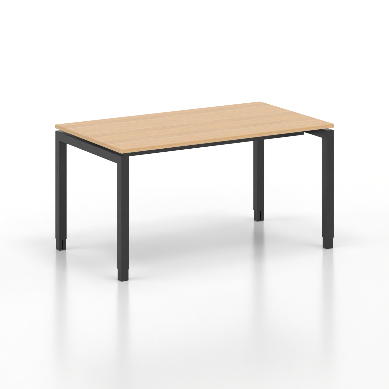 Image of Ergonomischer Schreibtisch Tradingzone GO Swiss 140x80 cm, Eiche/Schwarz, Neu, Tisch - ideal fürs Homeoffice oder Büro