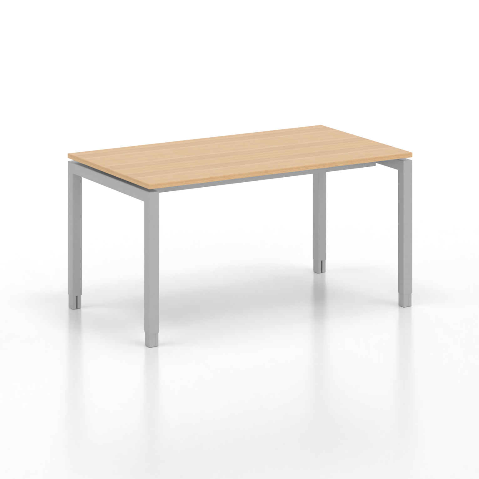 Schreibtisch Tradingzone GO Swiss (Eiche, Neu, 140x80, Silbergrau)