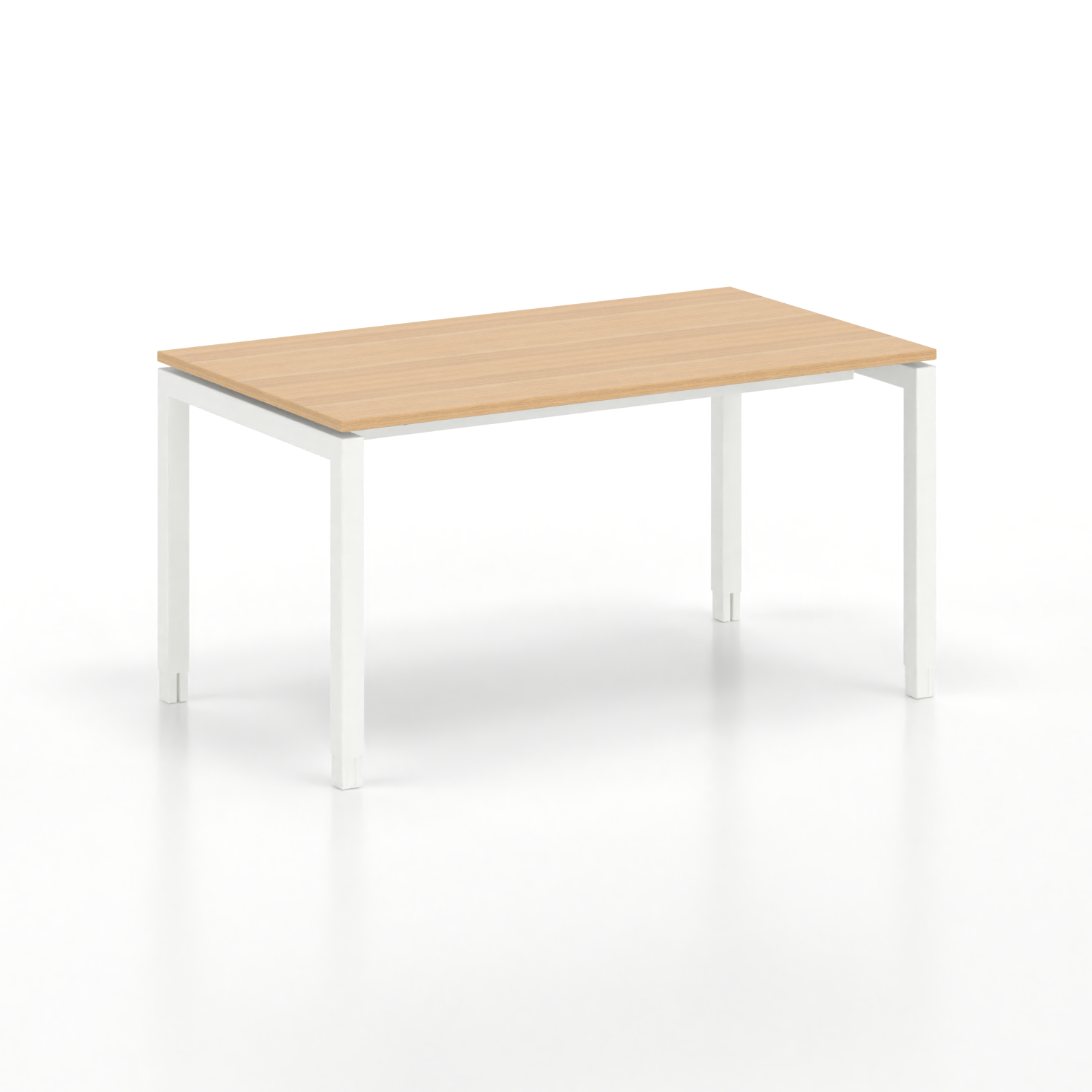 Image of Ergonomischer Schreibtisch Tradingzone GO Swiss 140x80 cm, Eiche/Weiss, Neu, Tisch - ideal fürs Homeoffice oder Büro