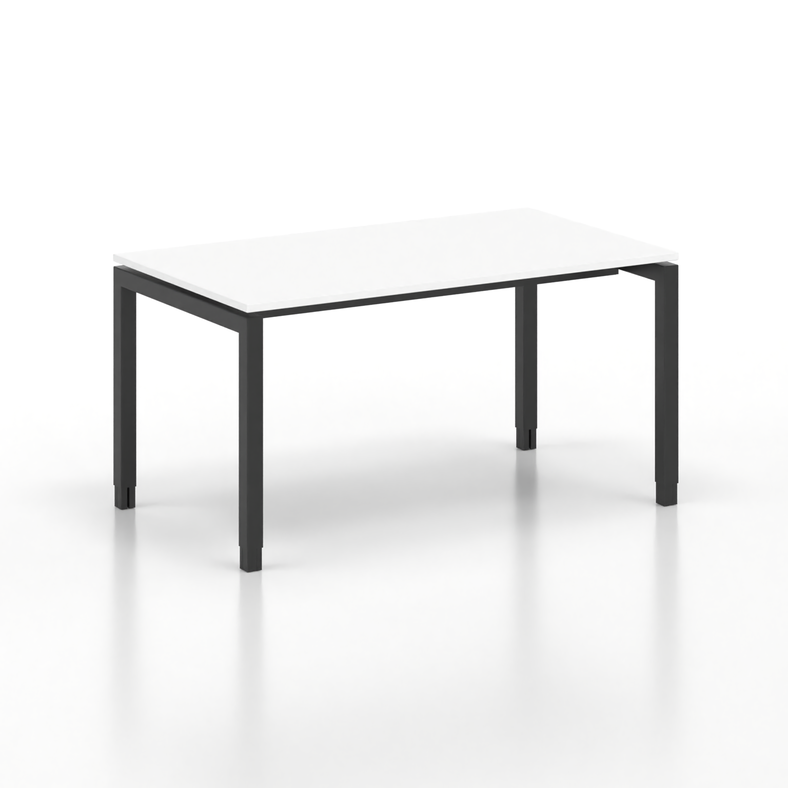 Image of Ergonomischer Schreibtisch Tradingzone GO Swiss 140x80 cm, Weiss/Schwarz, Neu, Tisch - ideal fürs Homeoffice oder Büro