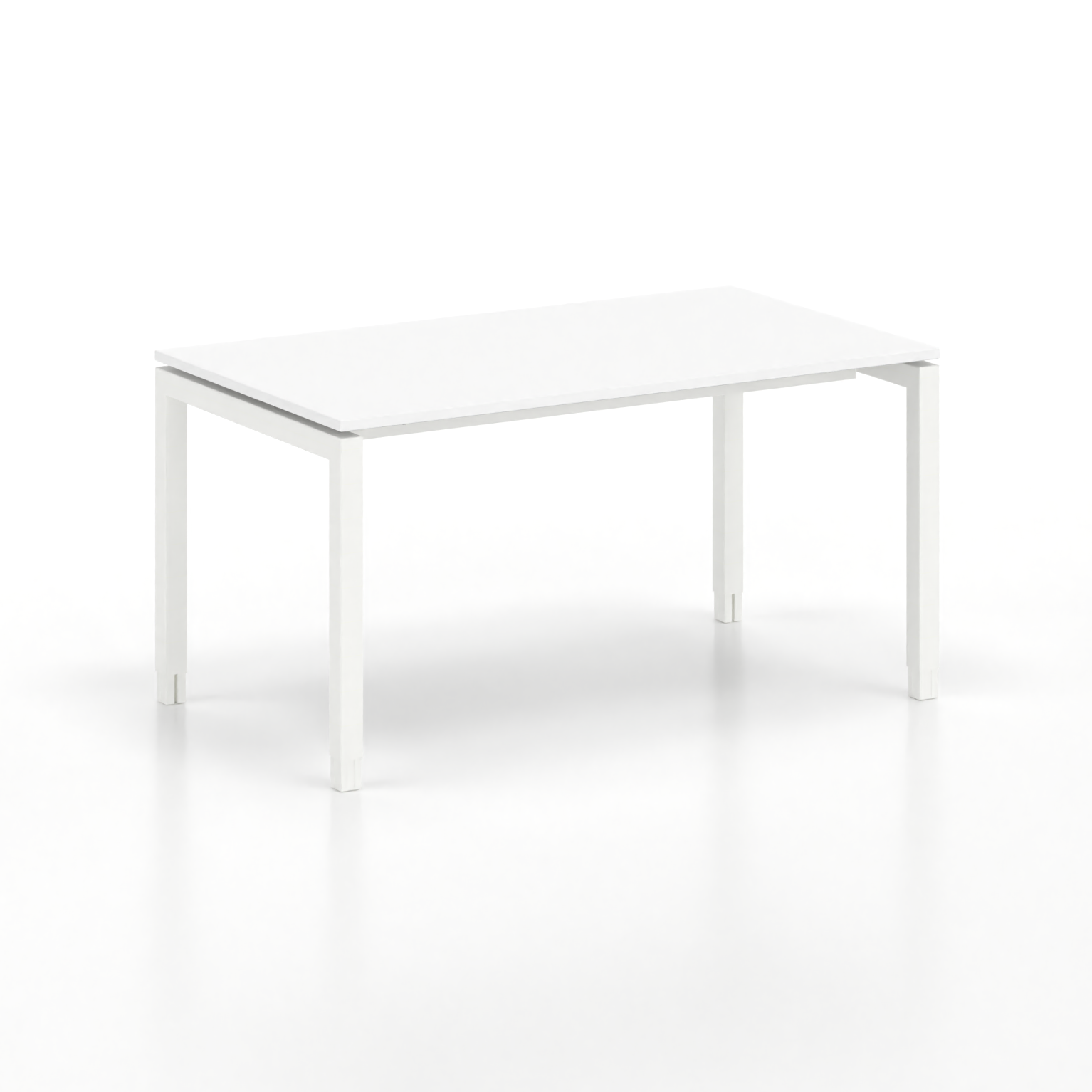 Image of Ergonomischer Schreibtisch Tradingzone GO Swiss 140x80 cm, Weiss/Weiss, Neu, Tisch - ideal fürs Homeoffice oder Büro