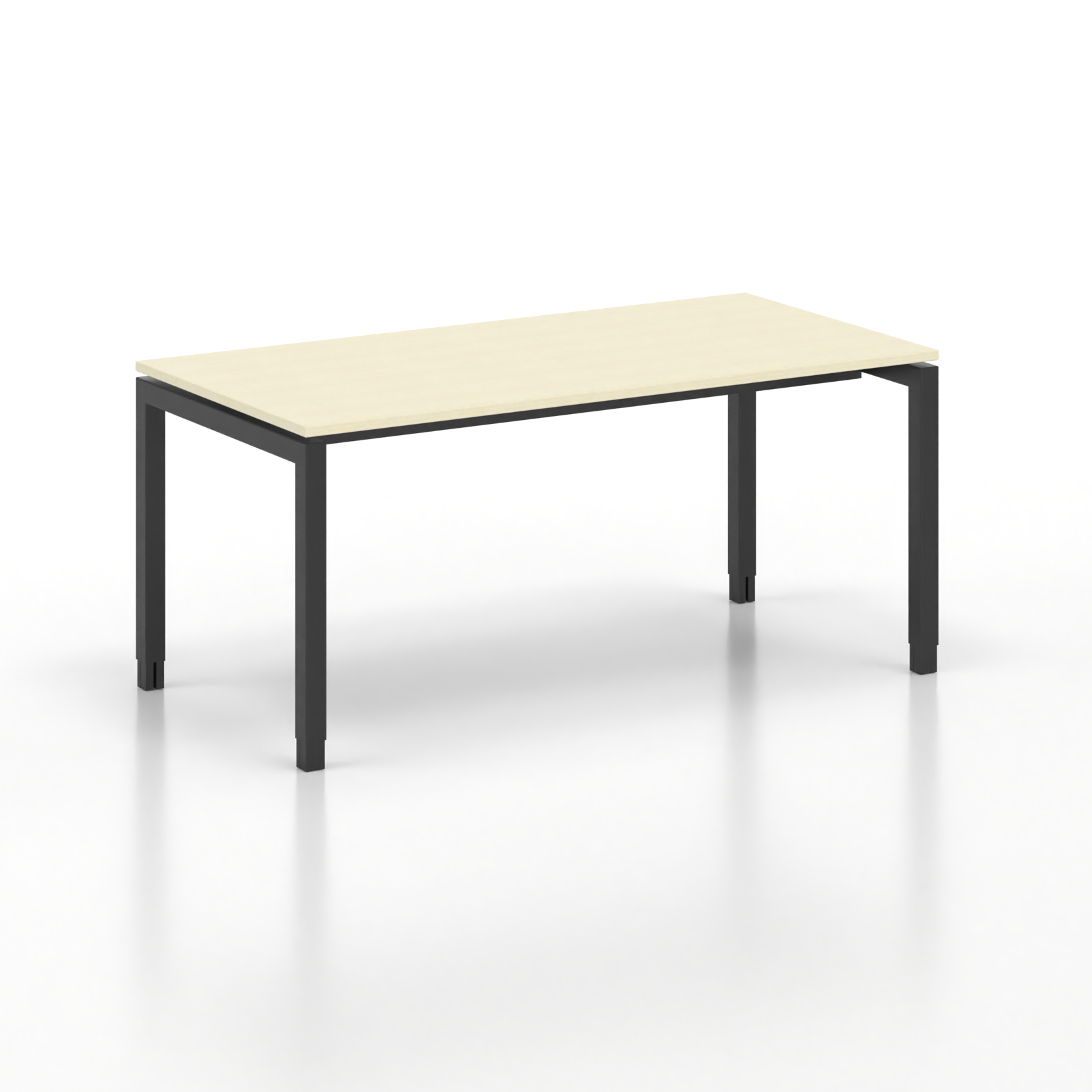 Image of Ergonomischer Schreibtisch Tradingzone GO Swiss 160x80 cm, Ahorn/Schwarz, Neu, Tisch - ideal fürs Homeoffice oder Büro