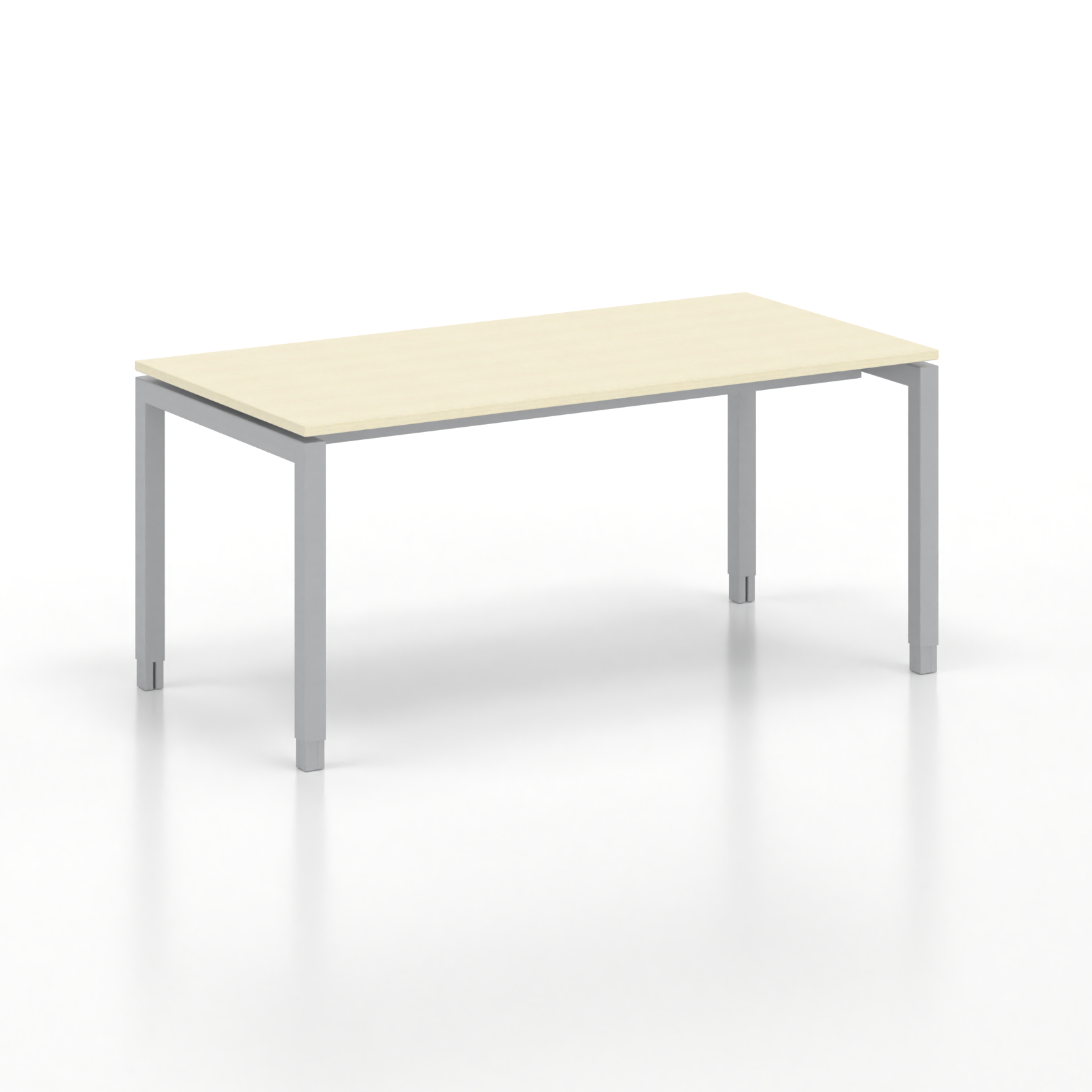 Image of Ergonomischer Schreibtisch Tradingzone GO Swiss 160x80 cm, Ahorn/Silbergrau, Neu, Tisch - ideal fürs Homeoffice oder Büro