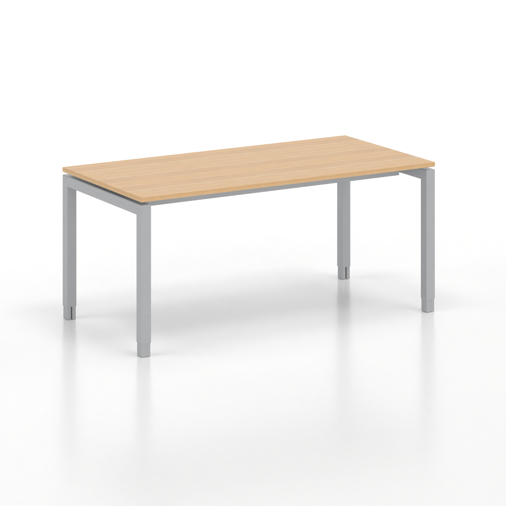 Image of Ergonomischer Schreibtisch Tradingzone GO Swiss 160x80 cm, Eiche/Silbergrau, Neu, Tisch - ideal fürs Homeoffice oder Büro