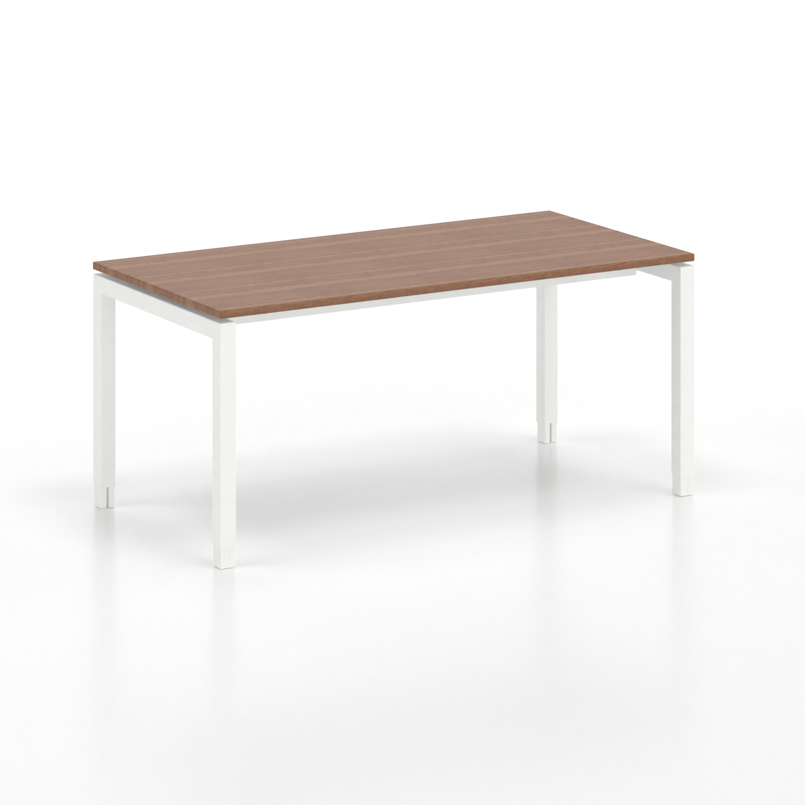 Image of Ergonomischer Schreibtisch Tradingzone GO Swiss 160x80 cm, Nussbaum/Weiss, Neu, Tisch - ideal fürs Homeoffice oder Büro