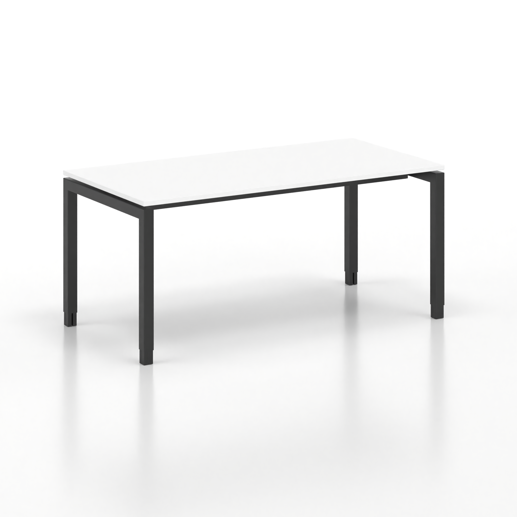 Image of Ergonomischer Schreibtisch Tradingzone GO Swiss 160x80 cm, Weiss/Schwarz, Neu, Tisch - ideal fürs Homeoffice oder Büro
