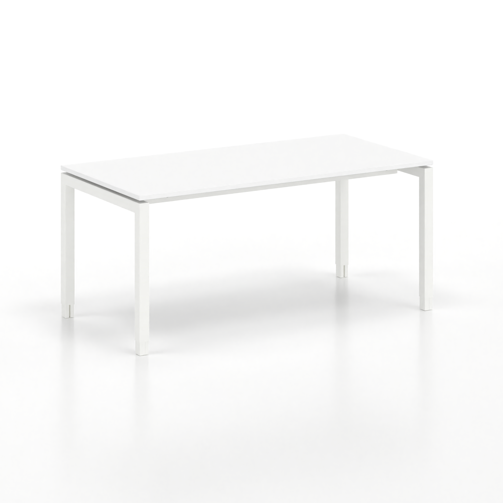 Image of Ergonomischer Schreibtisch Tradingzone GO Swiss 160x80 cm, Weiss/Weiss, Neu, Tisch - ideal fürs Homeoffice oder Büro