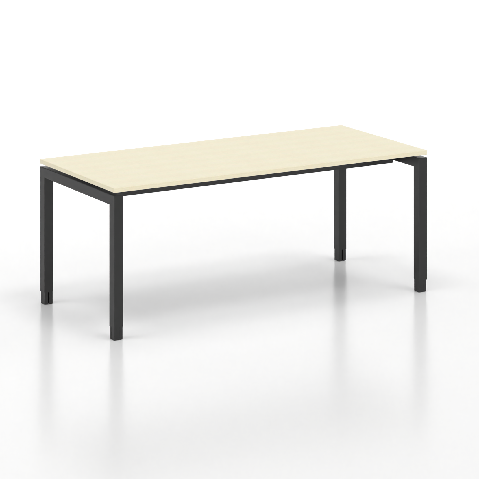 Image of Ergonomischer Schreibtisch Tradingzone GO Swiss 180x80 cm, Ahorn/Schwarz, Neu, Tisch - ideal fürs Homeoffice oder Büro