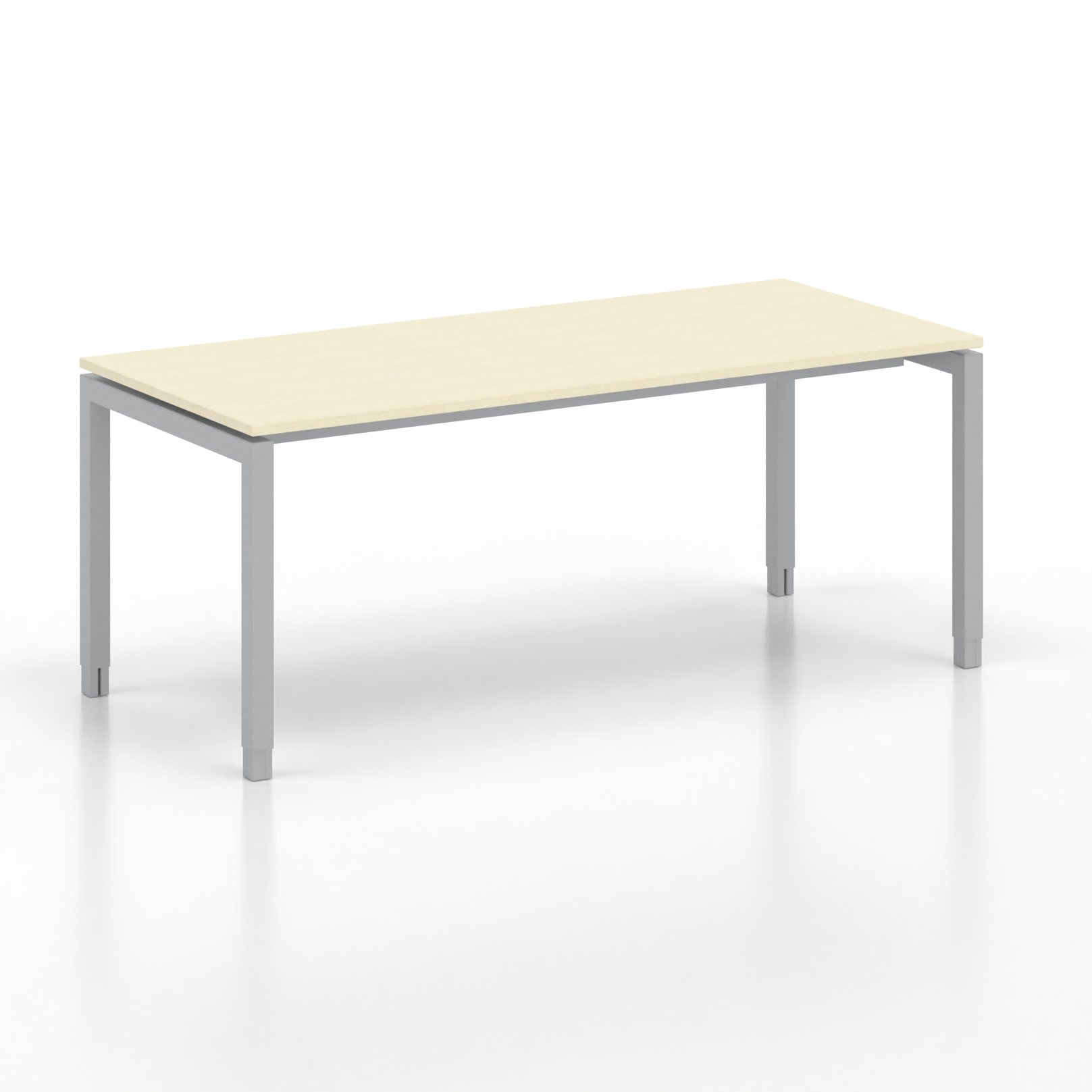 Image of Ergonomischer Schreibtisch Tradingzone GO Swiss 180x80 cm, Ahorn/Silbergrau, Neu, Tisch - ideal fürs Homeoffice oder Büro