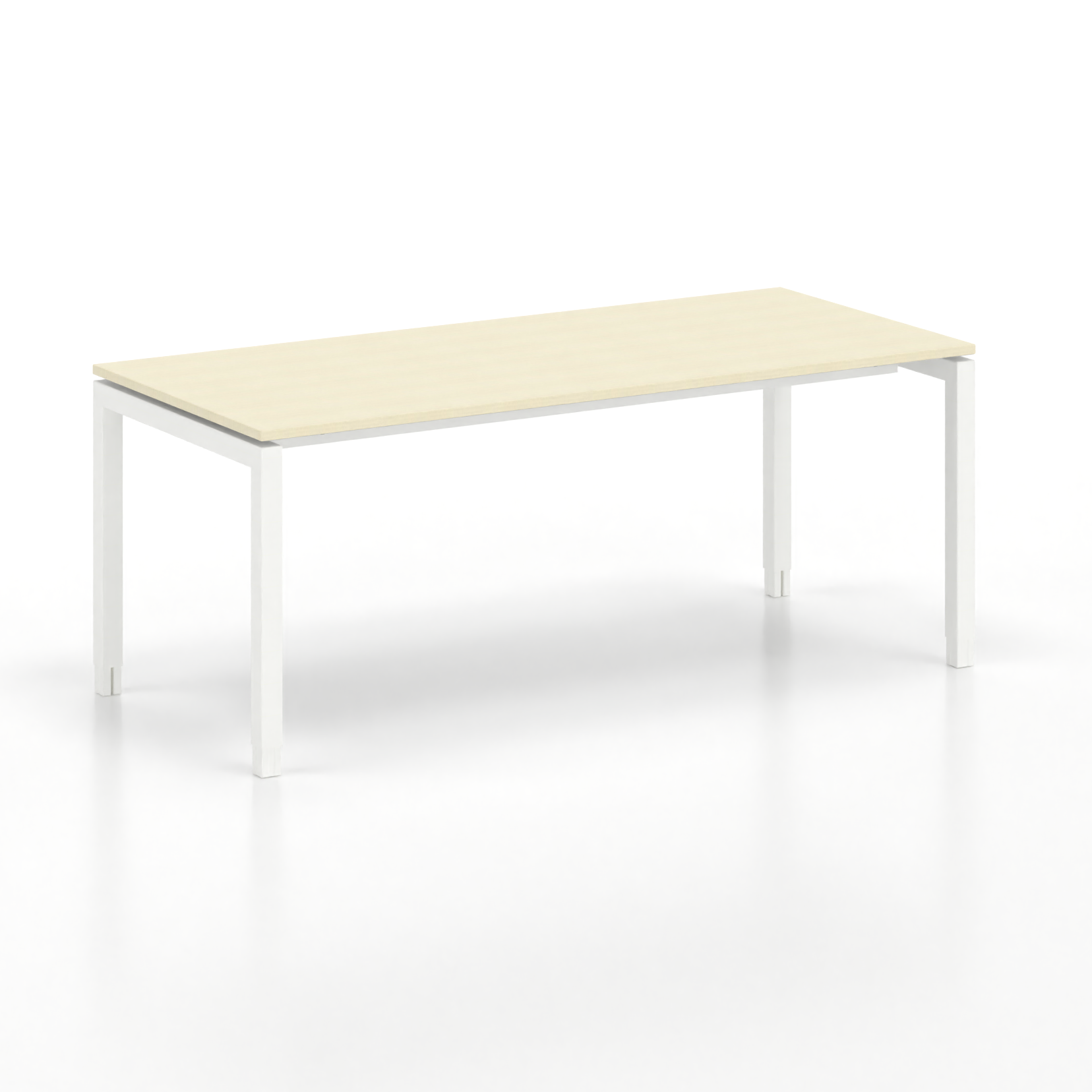 Image of Ergonomischer Schreibtisch Tradingzone GO Swiss 180x80 cm, Ahorn/Weiss, Neu, Tisch - ideal fürs Homeoffice oder Büro