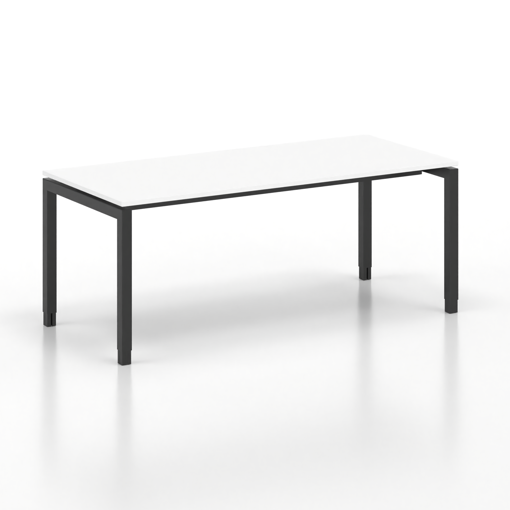 Image of Ergonomischer Schreibtisch Tradingzone GO Swiss 180x80 cm, Weiss/Schwarz, Neu, Tisch - ideal fürs Homeoffice oder Büro