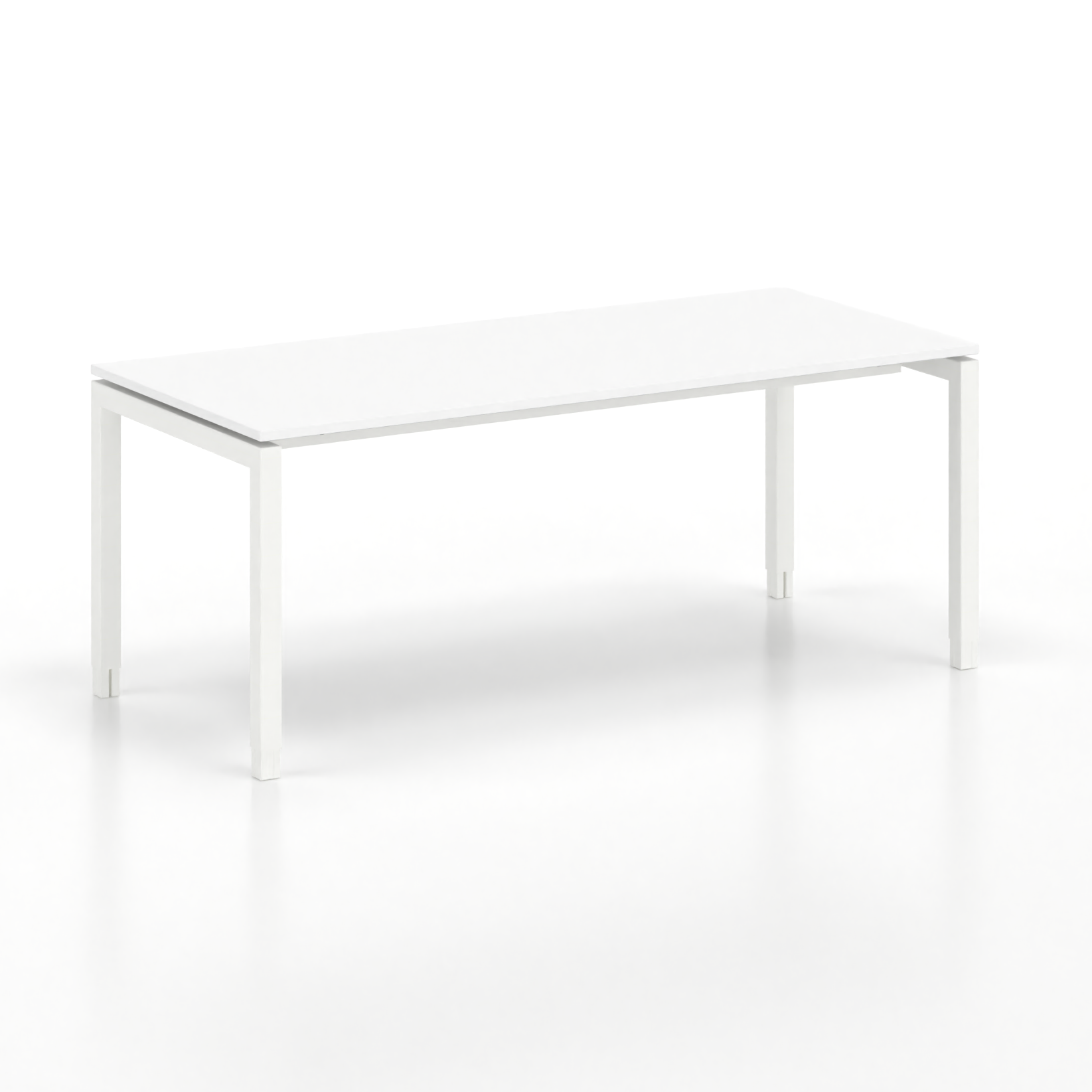 Image of Ergonomischer Schreibtisch Tradingzone GO Swiss 180x80 cm, Weiss/Weiss, Neu, Tisch - ideal fürs Homeoffice oder Büro