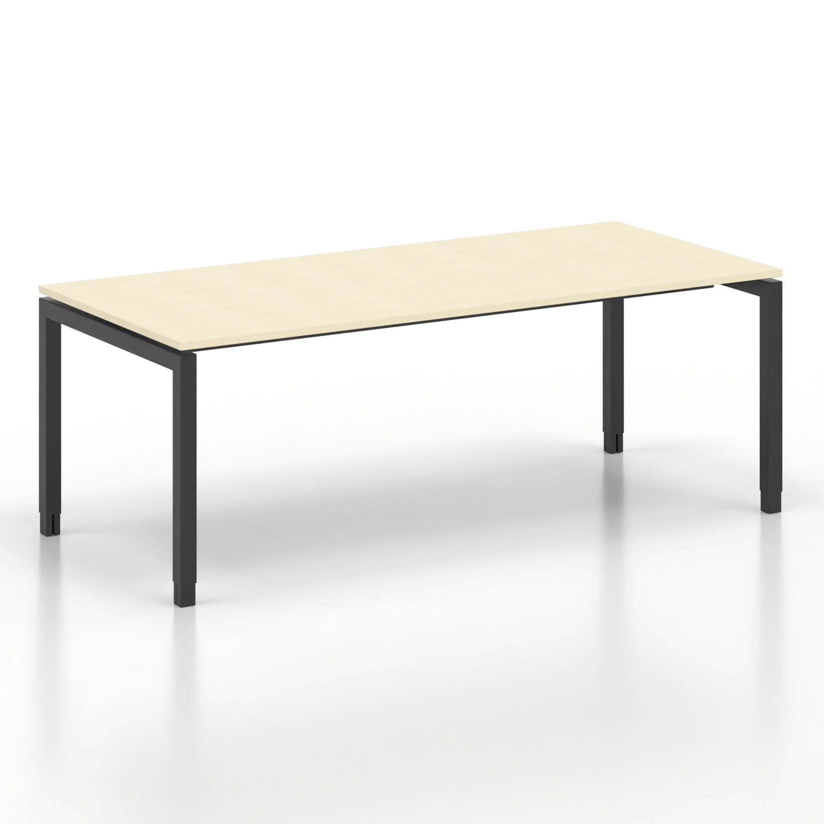 Image of Ergonomischer Schreibtisch Tradingzone GO Swiss 200x90 cm, Ahorn/Schwarz, Neu, Tisch - ideal fürs Homeoffice oder Büro