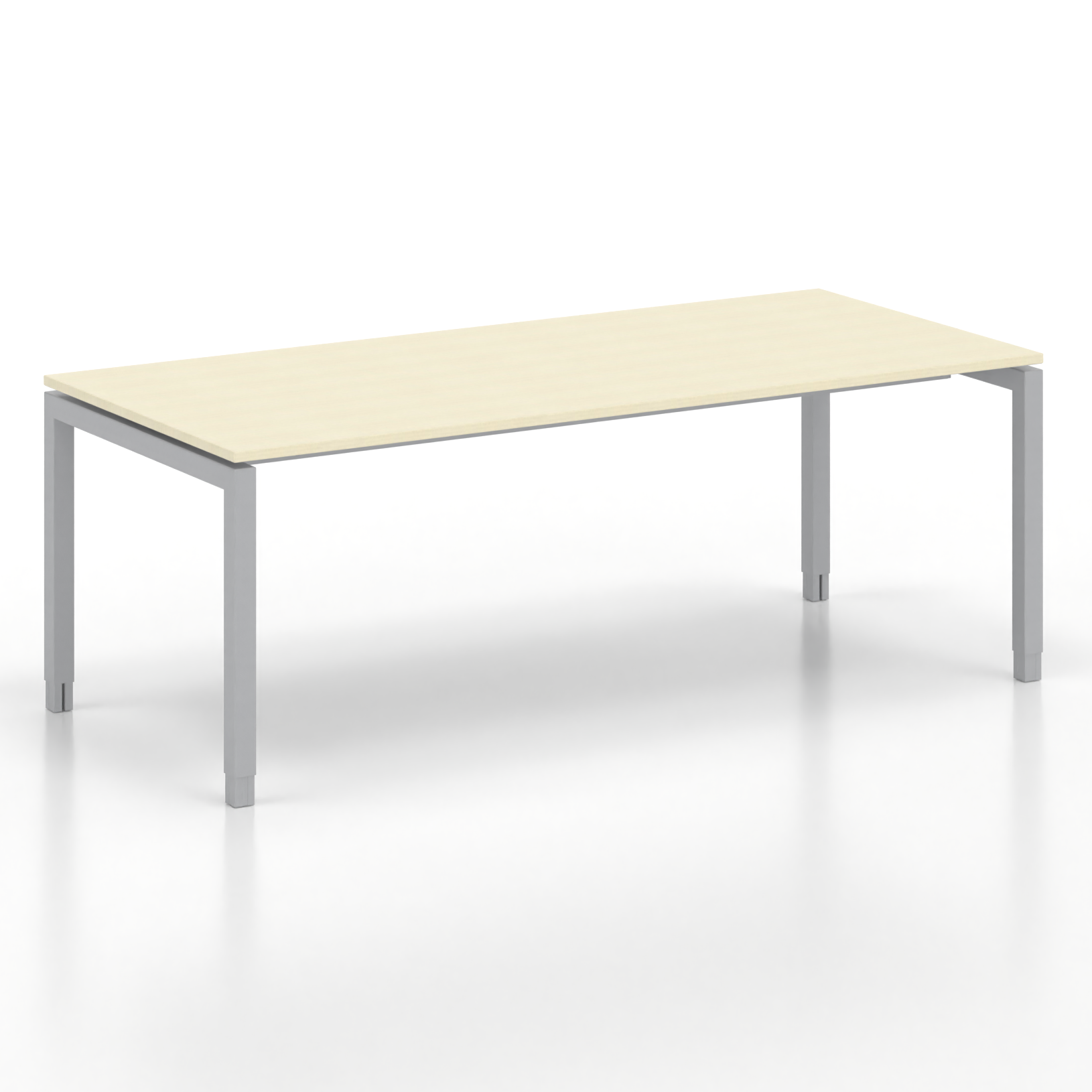 Image of Ergonomischer Schreibtisch Tradingzone GO Swiss 200x90 cm, Ahorn/Silbergrau, Neu, Tisch - ideal fürs Homeoffice oder Büro