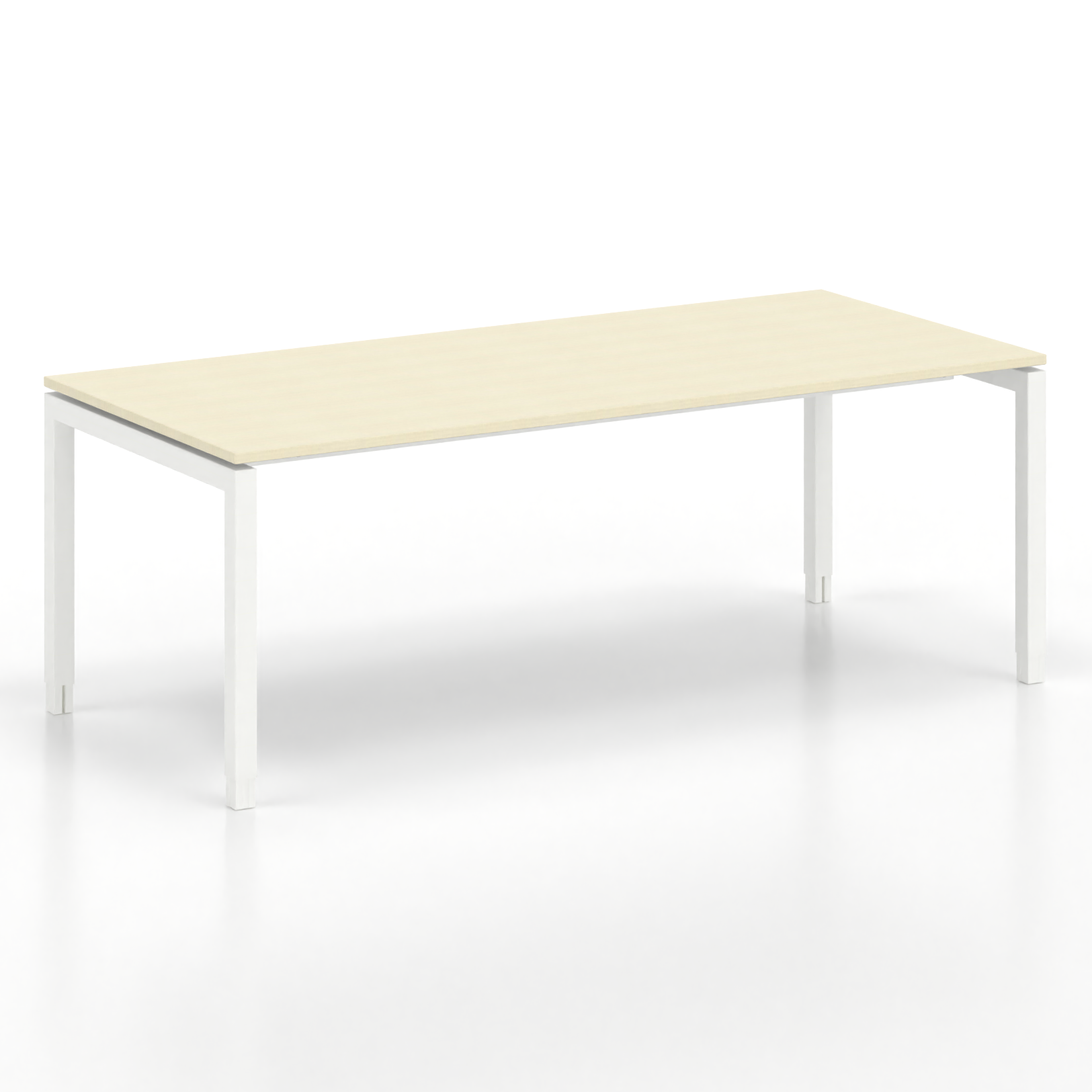Image of Ergonomischer Schreibtisch Tradingzone GO Swiss 200x90 cm, Ahorn/Weiss, Neu, Tisch - ideal fürs Homeoffice oder Büro