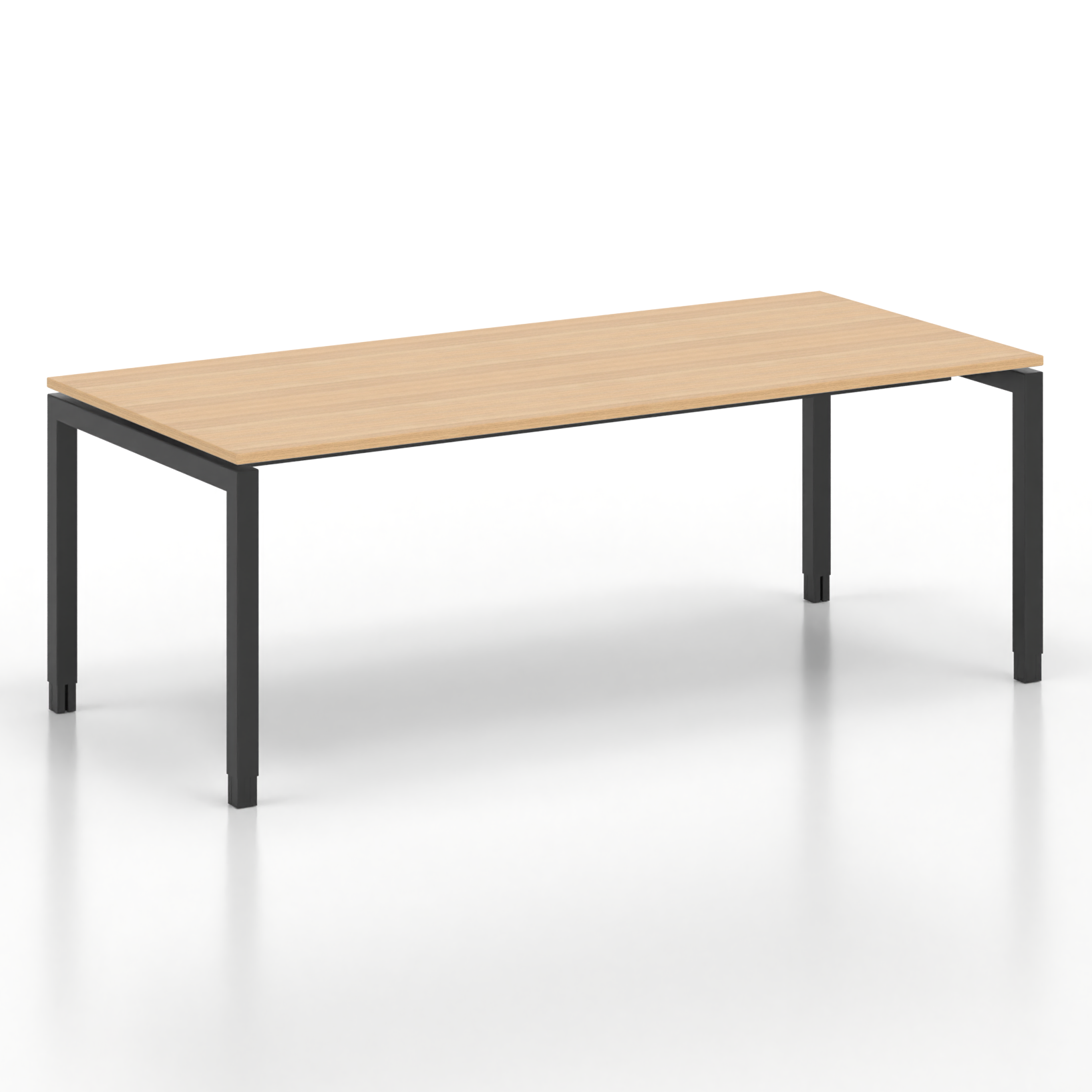 Image of Ergonomischer Schreibtisch Tradingzone GO Swiss 200x90 cm, Eiche/Schwarz, Neu, Tisch - ideal fürs Homeoffice oder Büro
