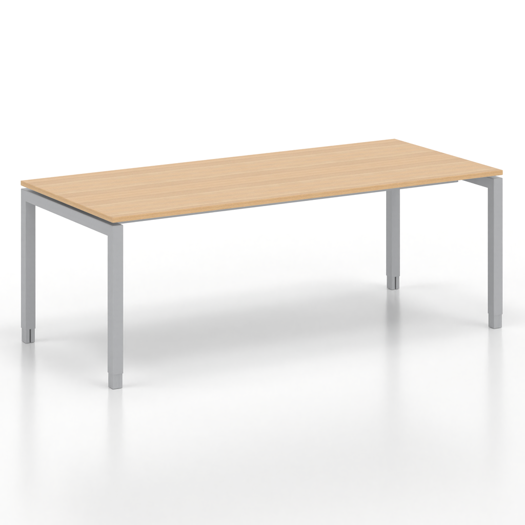 Schreibtisch Tradingzone GO Swiss (Neu, 200x90, Eiche, Silbergrau)