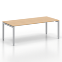 Schreibtisch Tradingzone GO Swiss (Neu, 200x90, Eiche, Silbergrau)