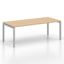 Schreibtisch Tradingzone GO Swiss (Neu, 200x90, Eiche, Silbergrau)