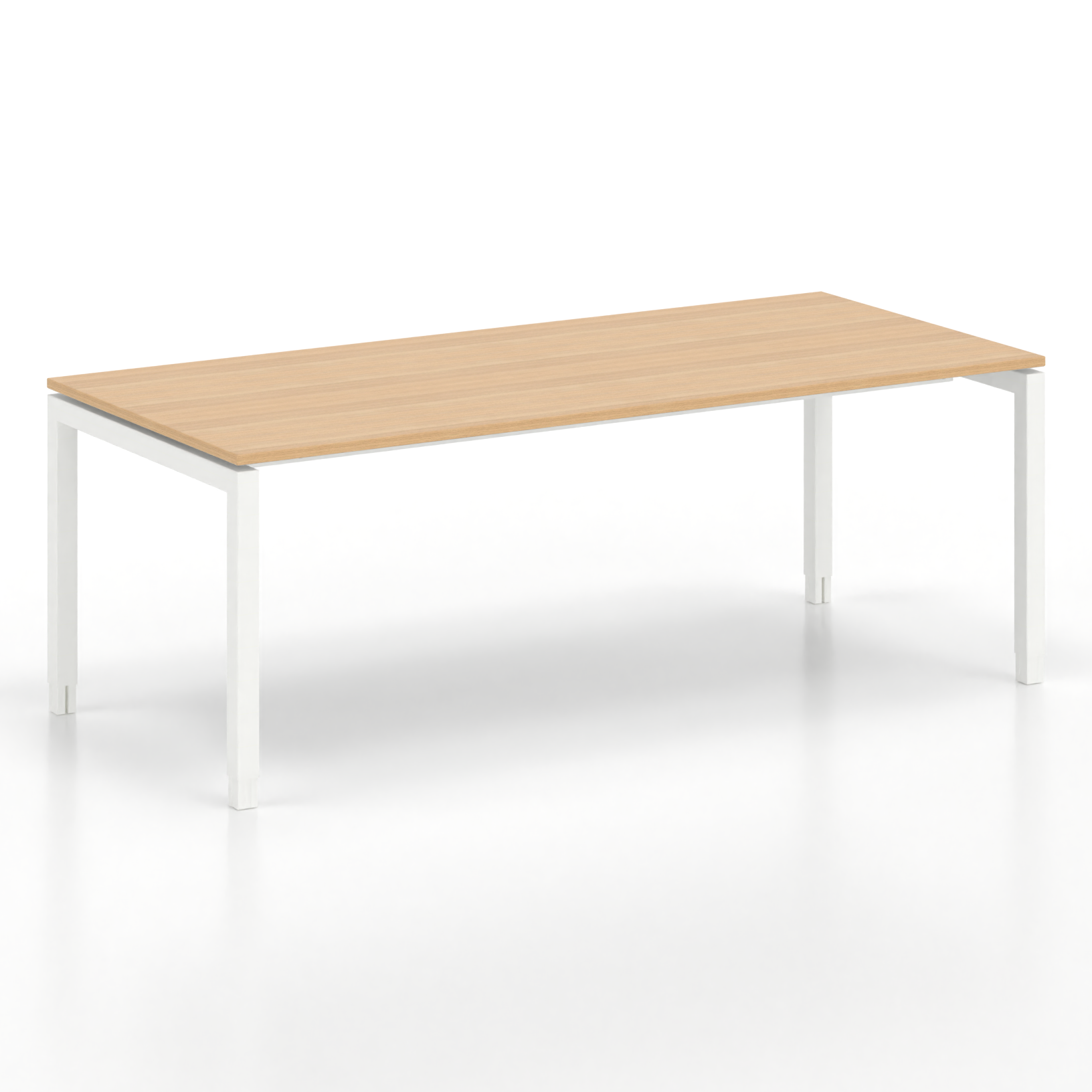 Image of Ergonomischer Schreibtisch Tradingzone GO Swiss 200x90 cm, Eiche/Weiss, Neu, Tisch - ideal fürs Homeoffice oder Büro