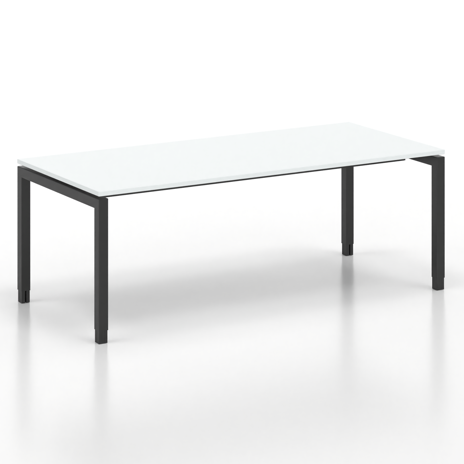Image of Ergonomischer Schreibtisch Tradingzone GO Swiss 200x90 cm, Weissgrau/Schwarz, Neu, Tisch - ideal fürs Homeoffice oder Büro
