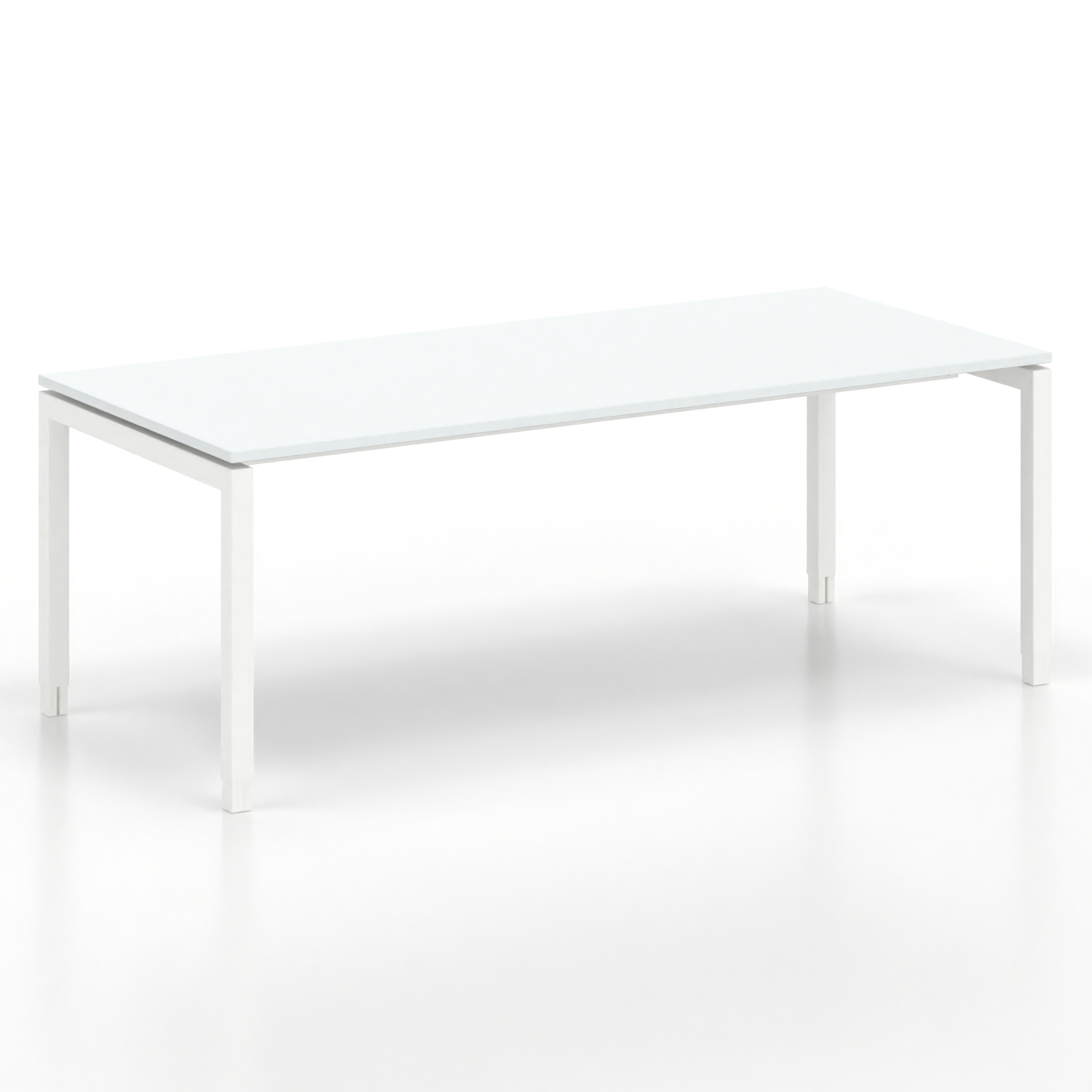 Image of Ergonomischer Schreibtisch Tradingzone GO Swiss 200x90 cm, Weissgrau/Weiss, Neu, Tisch - ideal fürs Homeoffice oder Büro