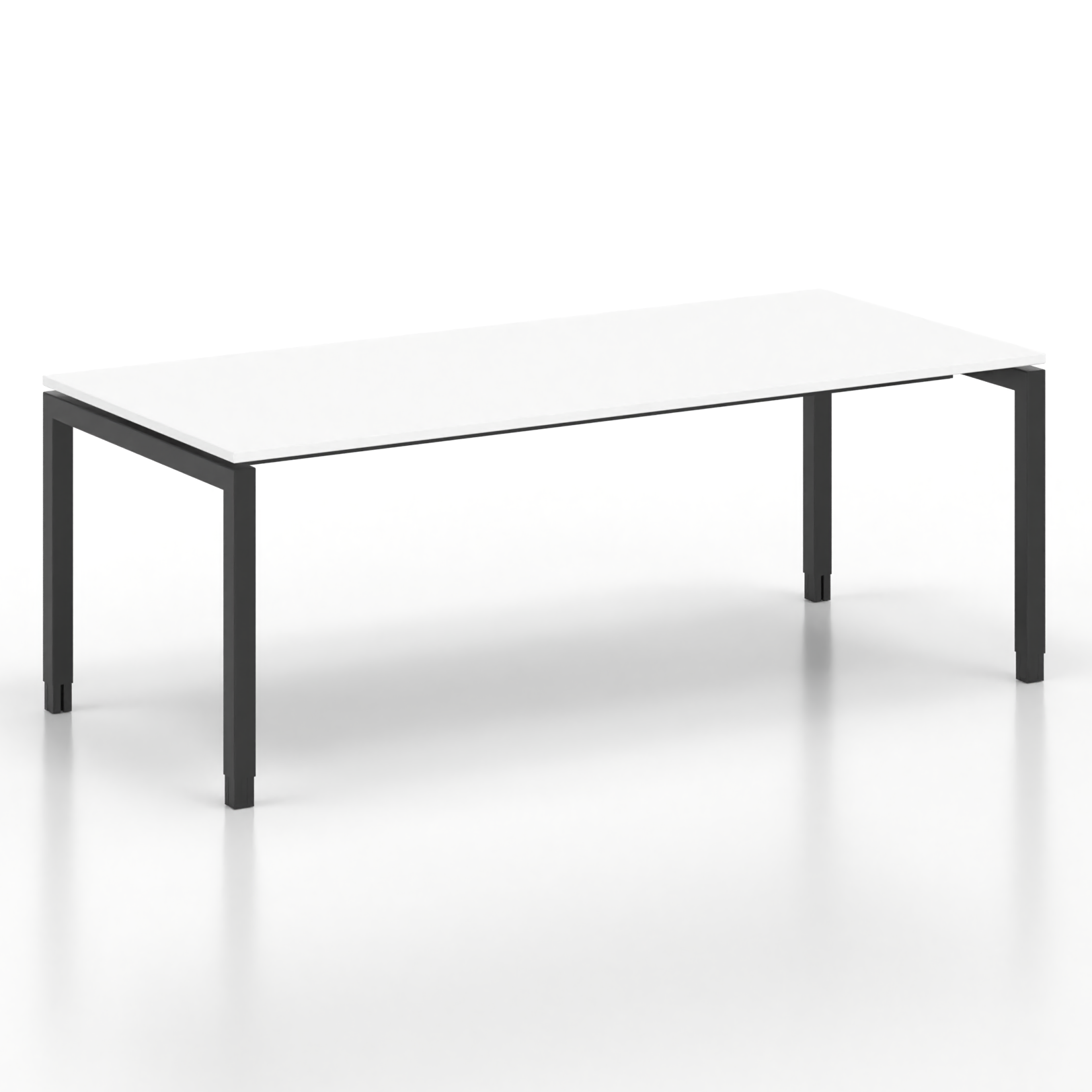 Image of Ergonomischer Schreibtisch Tradingzone GO Swiss 200x90 cm, Weiss/Schwarz, Neu, Tisch - ideal fürs Homeoffice oder Büro