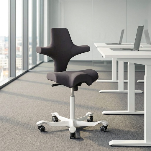 Ergonomischer Bürostuhl HAG Capisco 8106  (Anthrazit, Neu, Weiss)