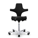 Ergonomischer Bürostuhl HAG Capisco 8106  (Normal gebraucht, Schwarz, Silbergrau)