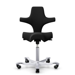 Ergonomischer Bürostuhl HAG Capisco 8106  (Normal gebraucht, Schwarz, Silbergrau)