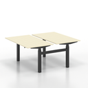 Doppelarbeitsplatz Tradingzone GO Swiss (Ahorn, Neu, 140x169, Schwarz)
