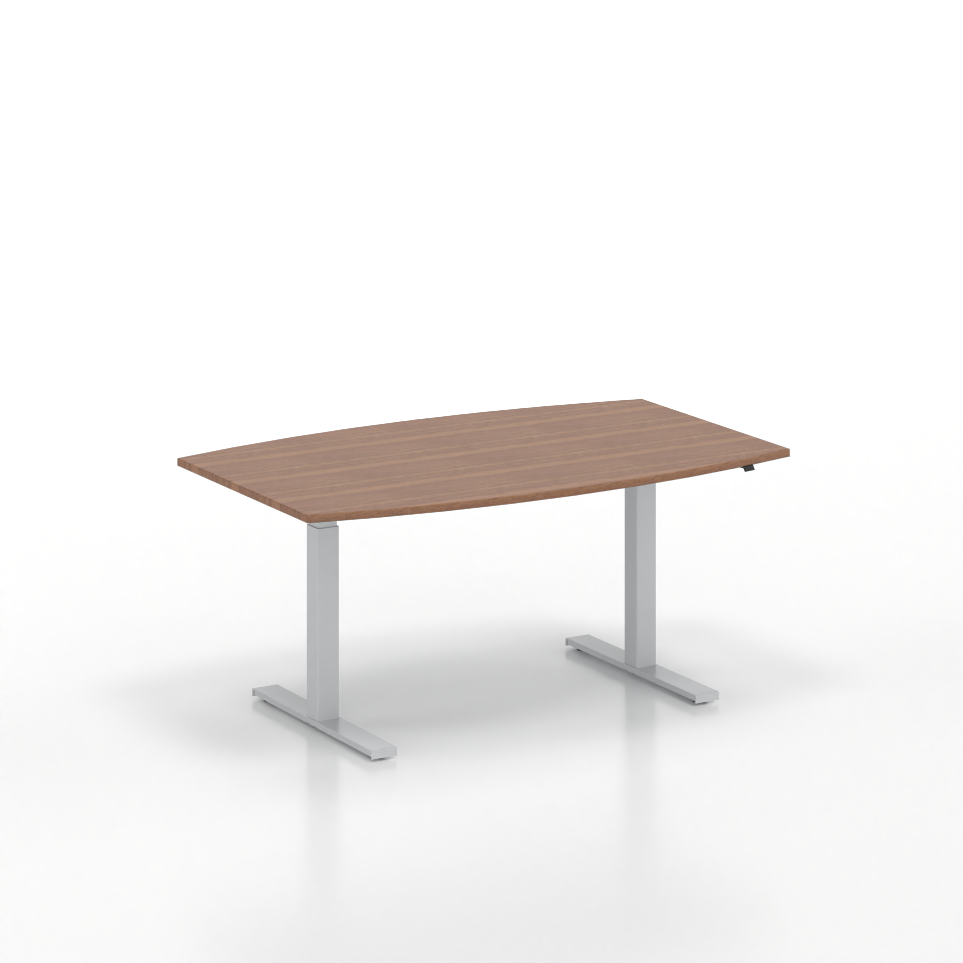 Tavolo da riunione in piedi Tradingzone GO Swiss (Noce, Nuovo, 160x100, Grigio argento)