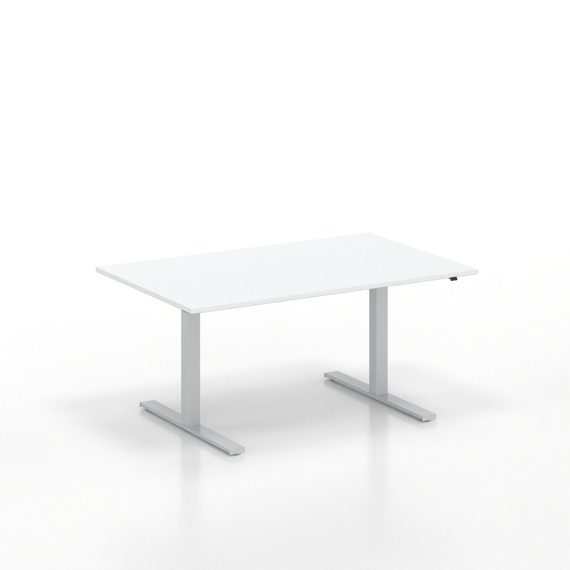 Standing meeting table Tradingzone GO Swiss (White gray, New, 160x100, Silver gray)