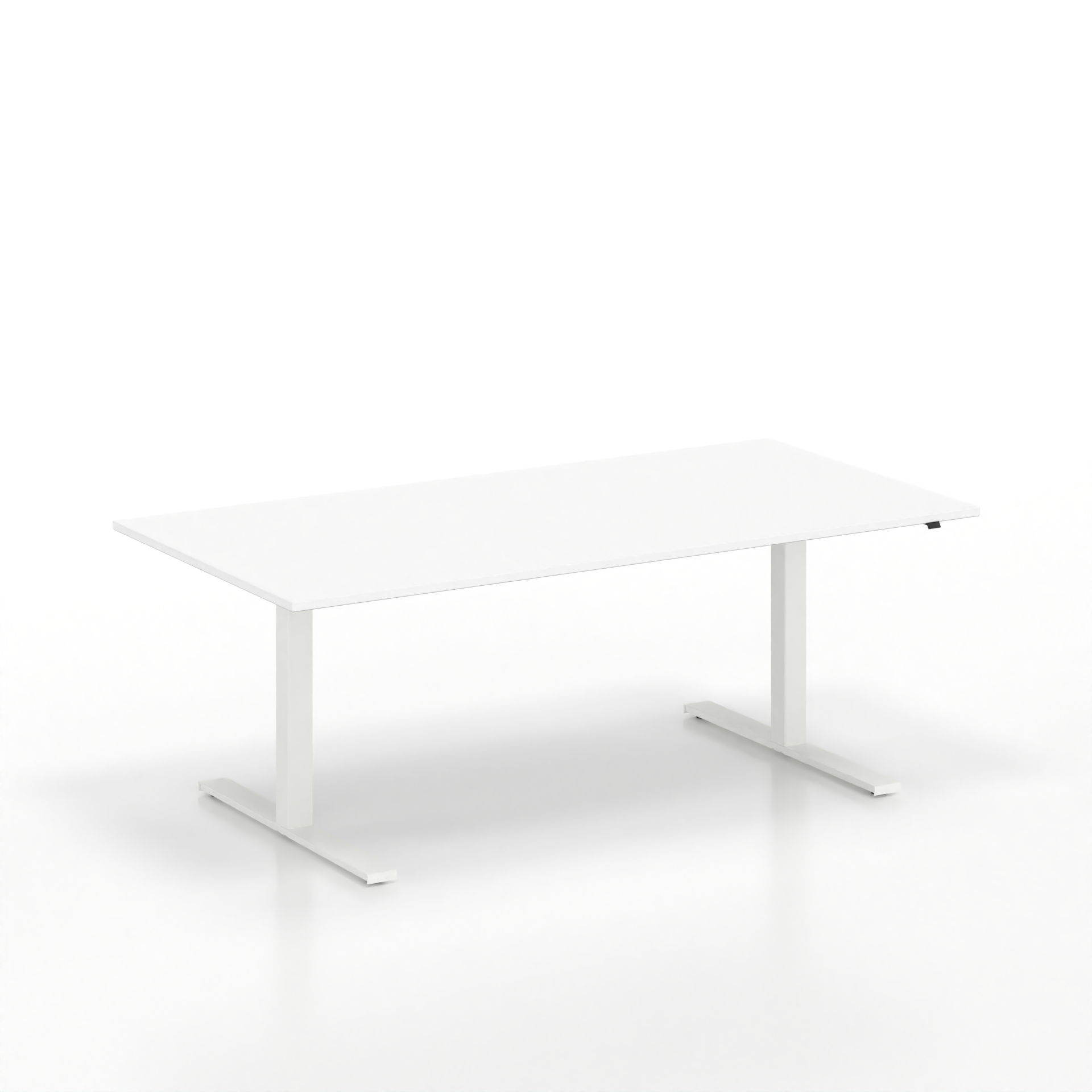 Table de réunion debout Tradingzone GO Swiss 200x100 cm, Blanc/Blanc, Rectangulaire, Nouveau, Table - Pour les réunions professionnelles