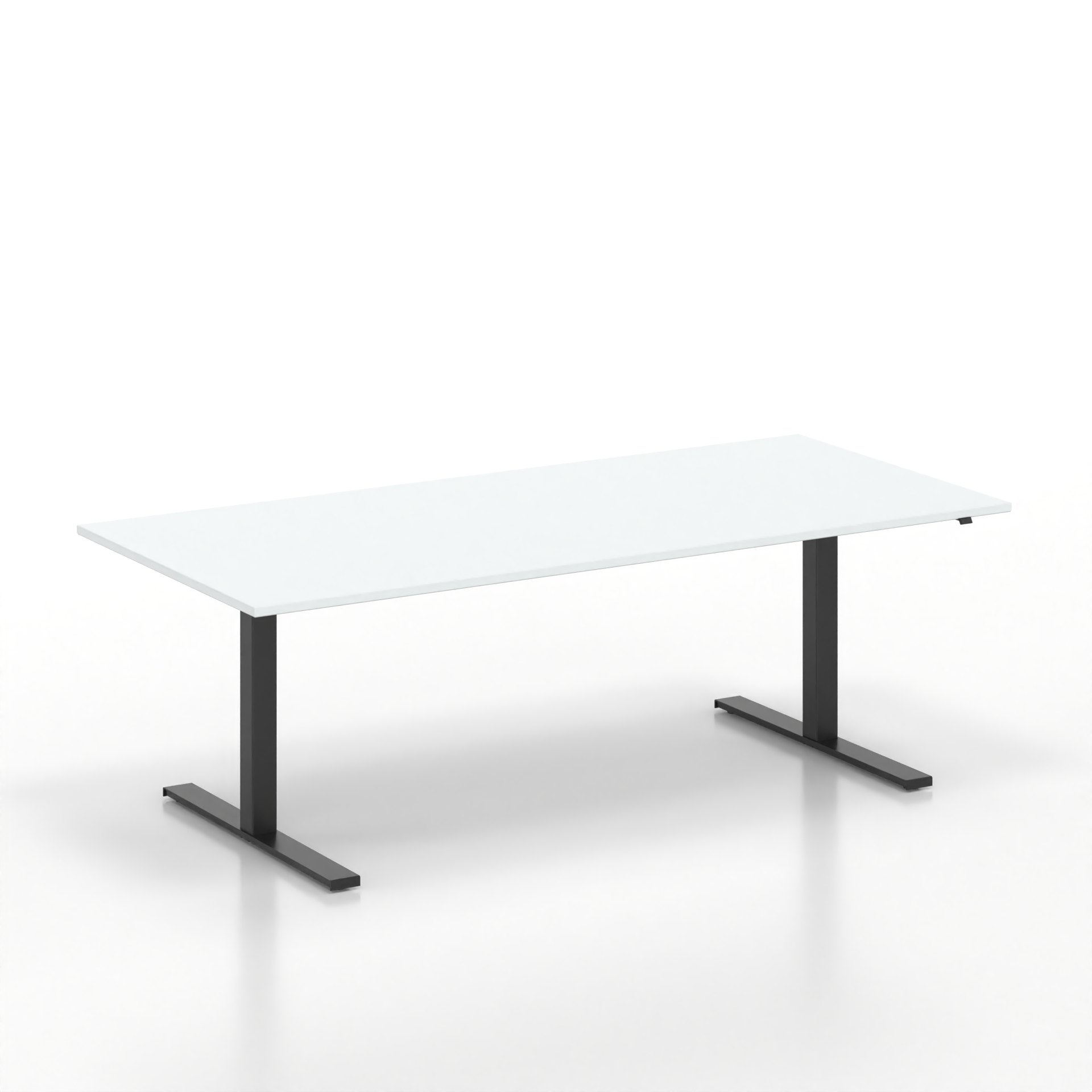 Tavolo da riunione in piedi Tradingzone GO Swiss (Bianco grigio, Nuovo, 220x100, Nero)