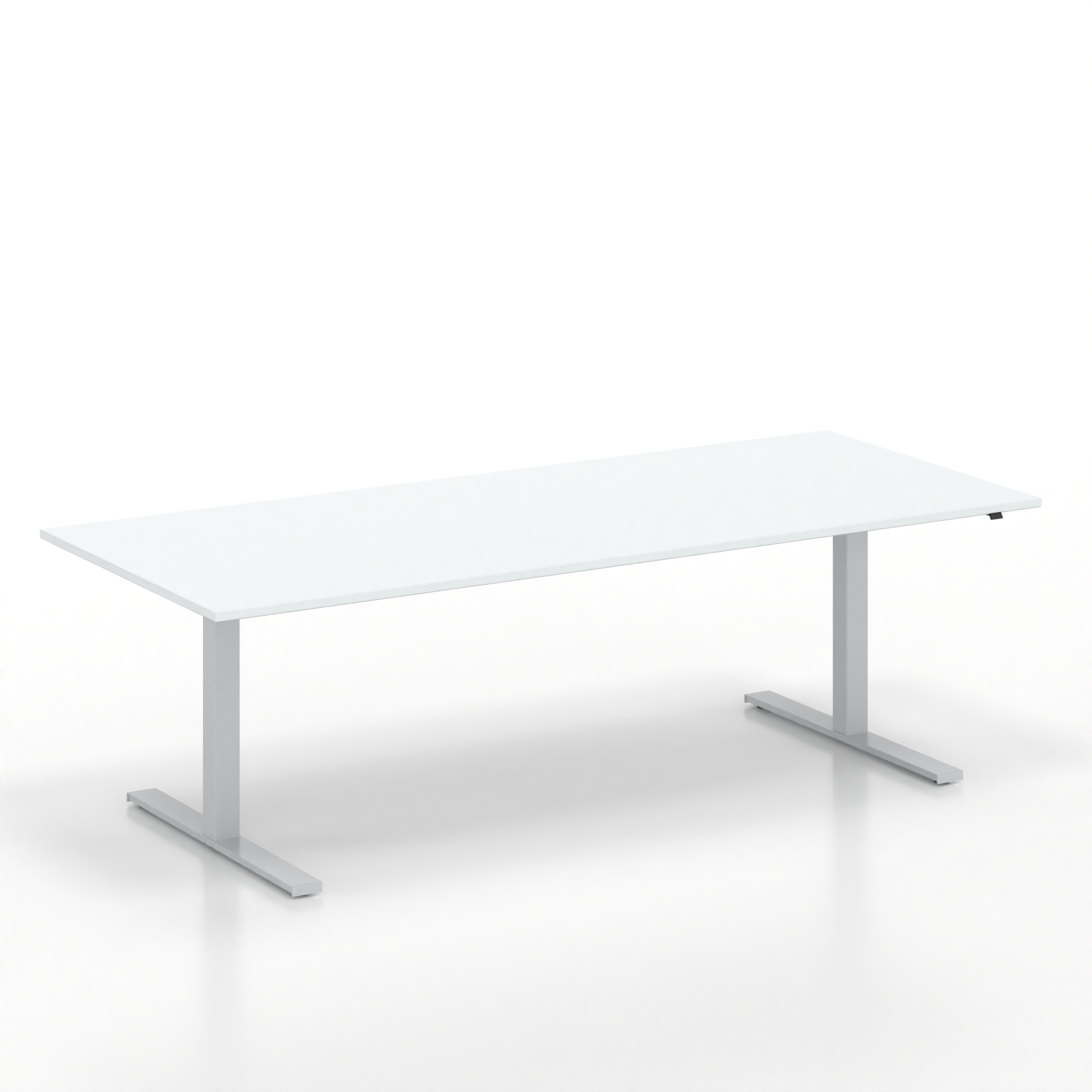 Tavolo da riunione in piedi Tradingzone GO Swiss (Bianco grigio, Nuovo, 240x100, Grigio argento)